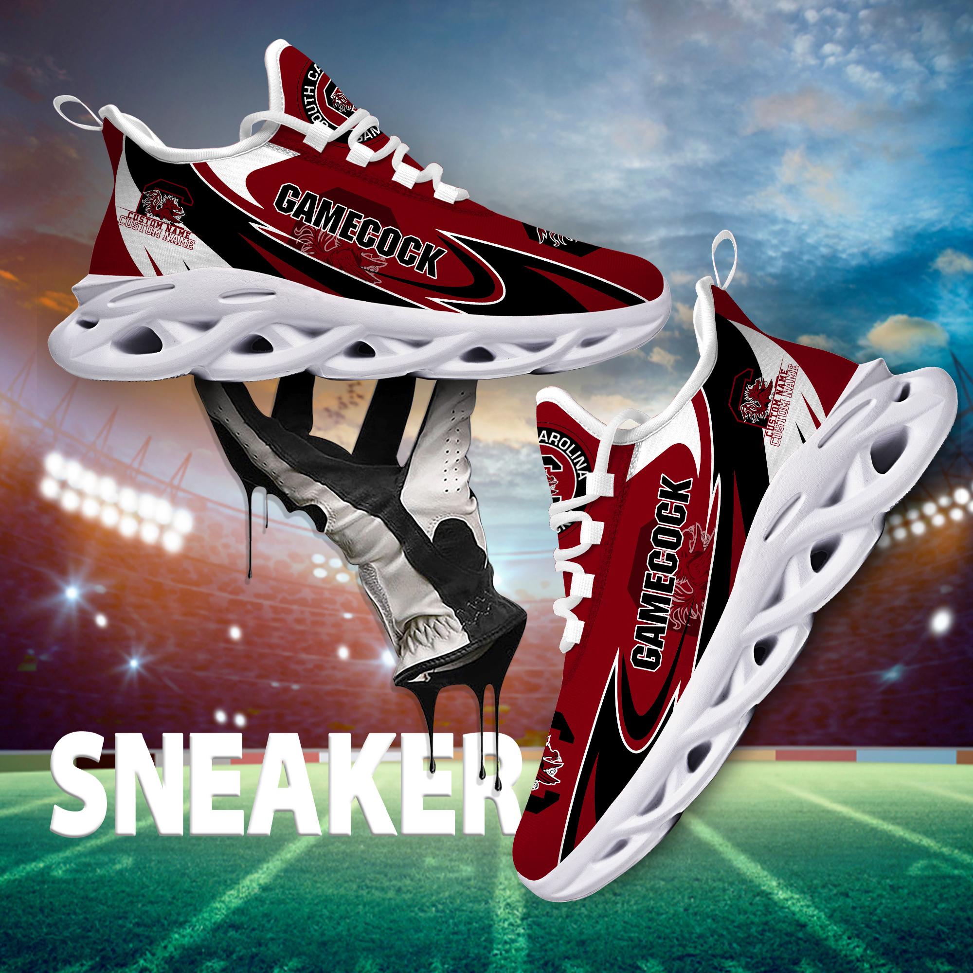 Ideafootwear South Carolina Gamecocks Max Soul Shoes Sneakers For Men And Women