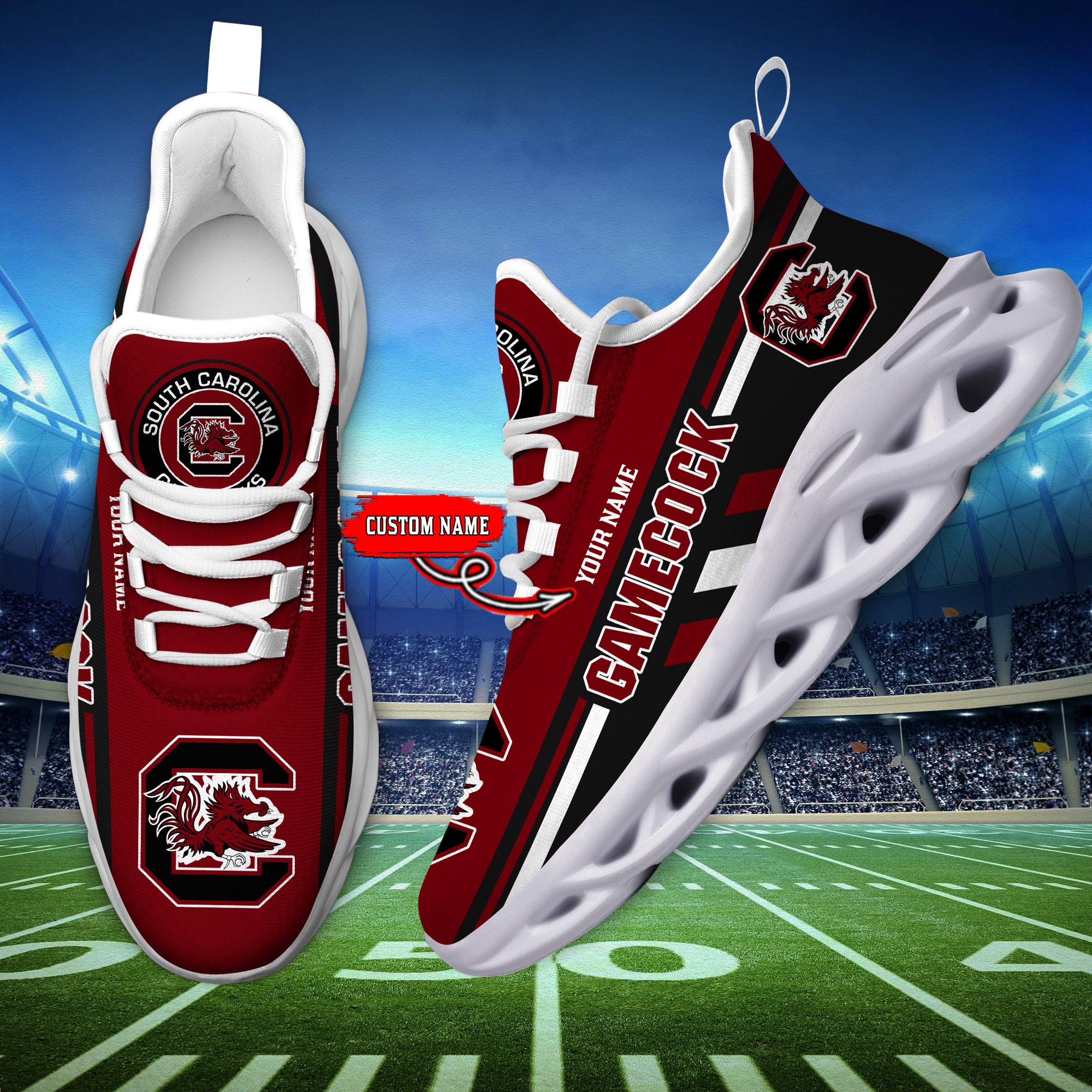 Ideafootwear South Carolina Gamecocks Max Soul Shoes Sneakers For Men And Women