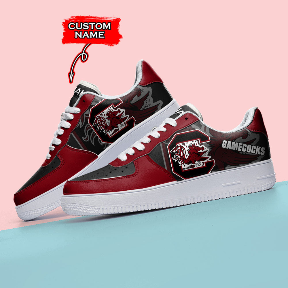 Ideafootwear South Carolina Gamecocks NCAA Air Low-Top Sneakers Shoes For Men And Women