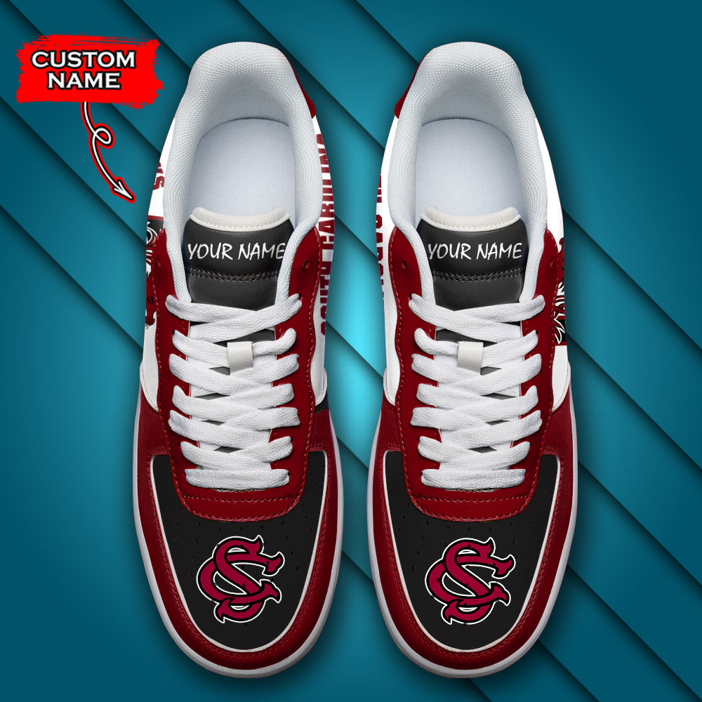 Ideafootwear South Carolina Gamecocks NCAA Air Low-Top Sneakers Shoes For Men And Women