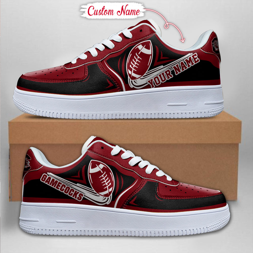 Ideafootwear South Carolina Gamecocks NCAA Air Low-Top Sneakers Shoes For Men And Women