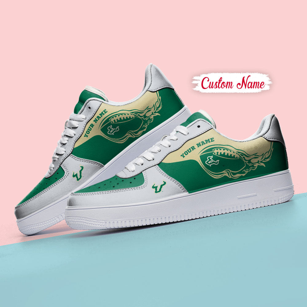 Ideafootwear South Florida Bulls NCAA Air Low-Top Sneakers Shoes For Men And Women