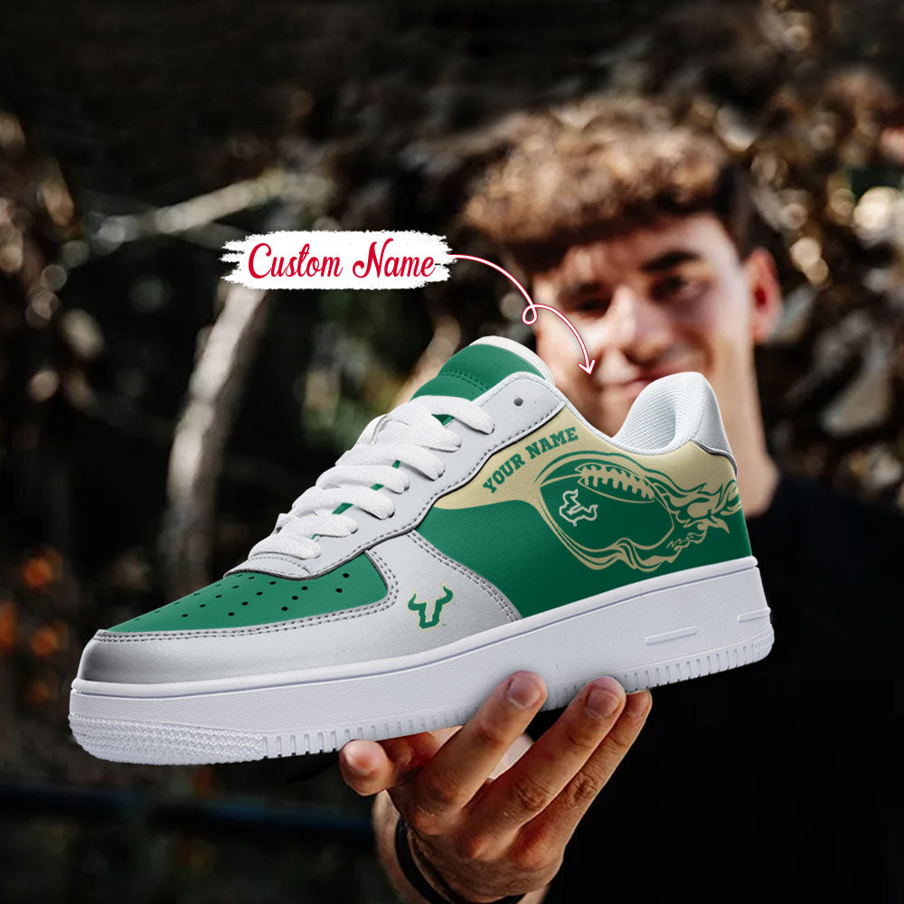 Ideafootwear South Florida Bulls NCAA Air Low-Top Sneakers Shoes For Men And Women