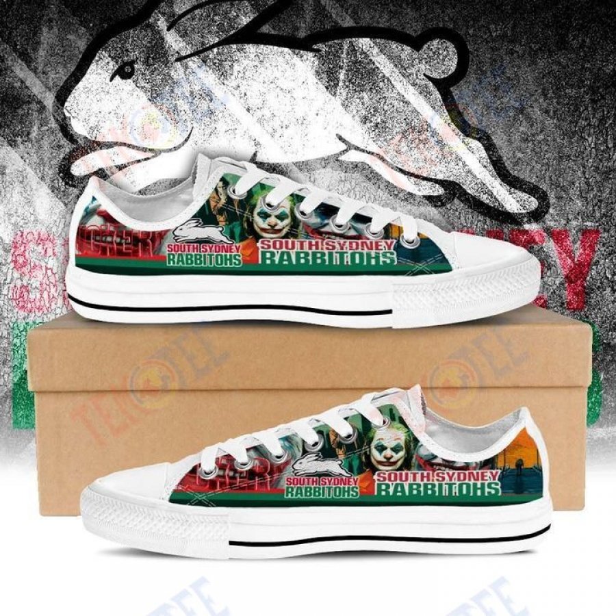 Ideafootwear South Sydney Rabbitohs Low Top Canvas Sneakers Shoes For Men And Women