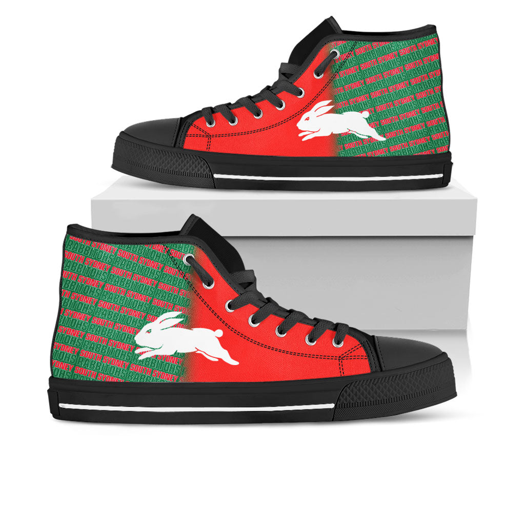 Ideafootwear South Sydney Rabbitohs High Top Canvas Sneakers Shoes For Men And Women
