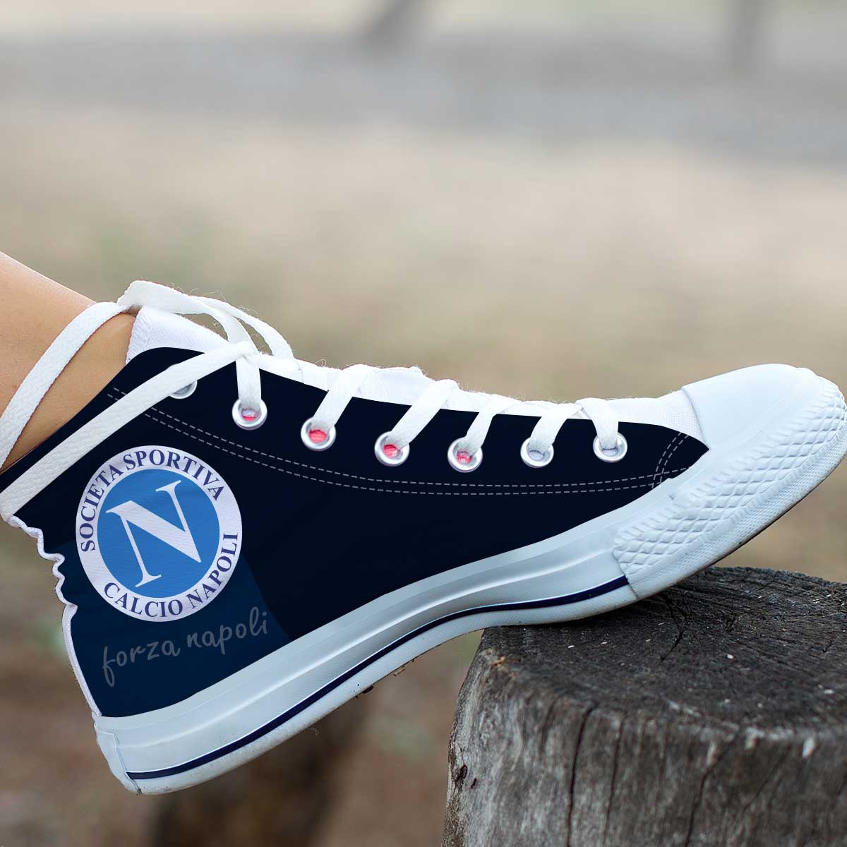 Ideafootwear SSC Napoli High Top Canvas Sneakers Shoes For Men And Women