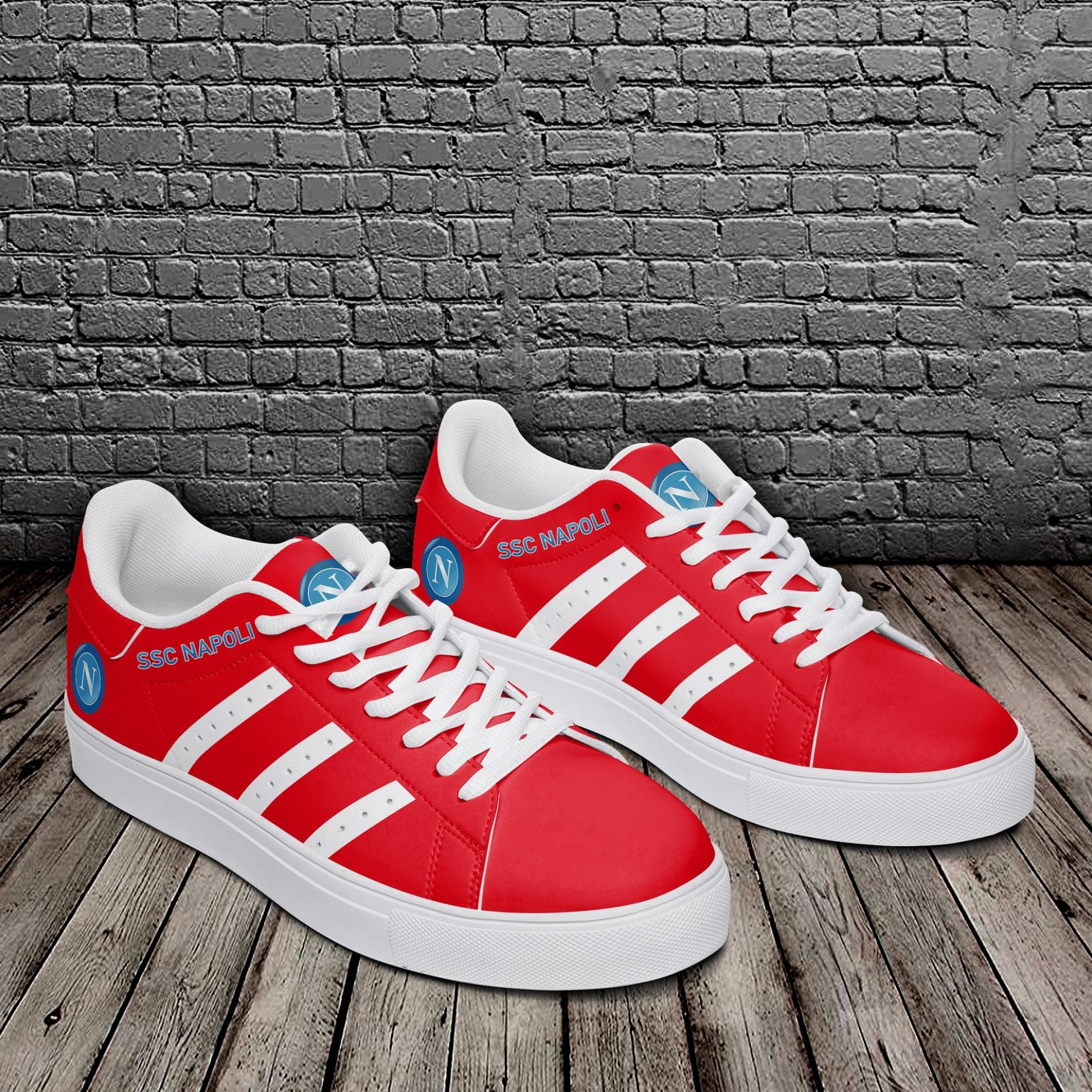 Ideafootwear SSC Napoli Skate Stan Shoes Sneakes For Men And Women