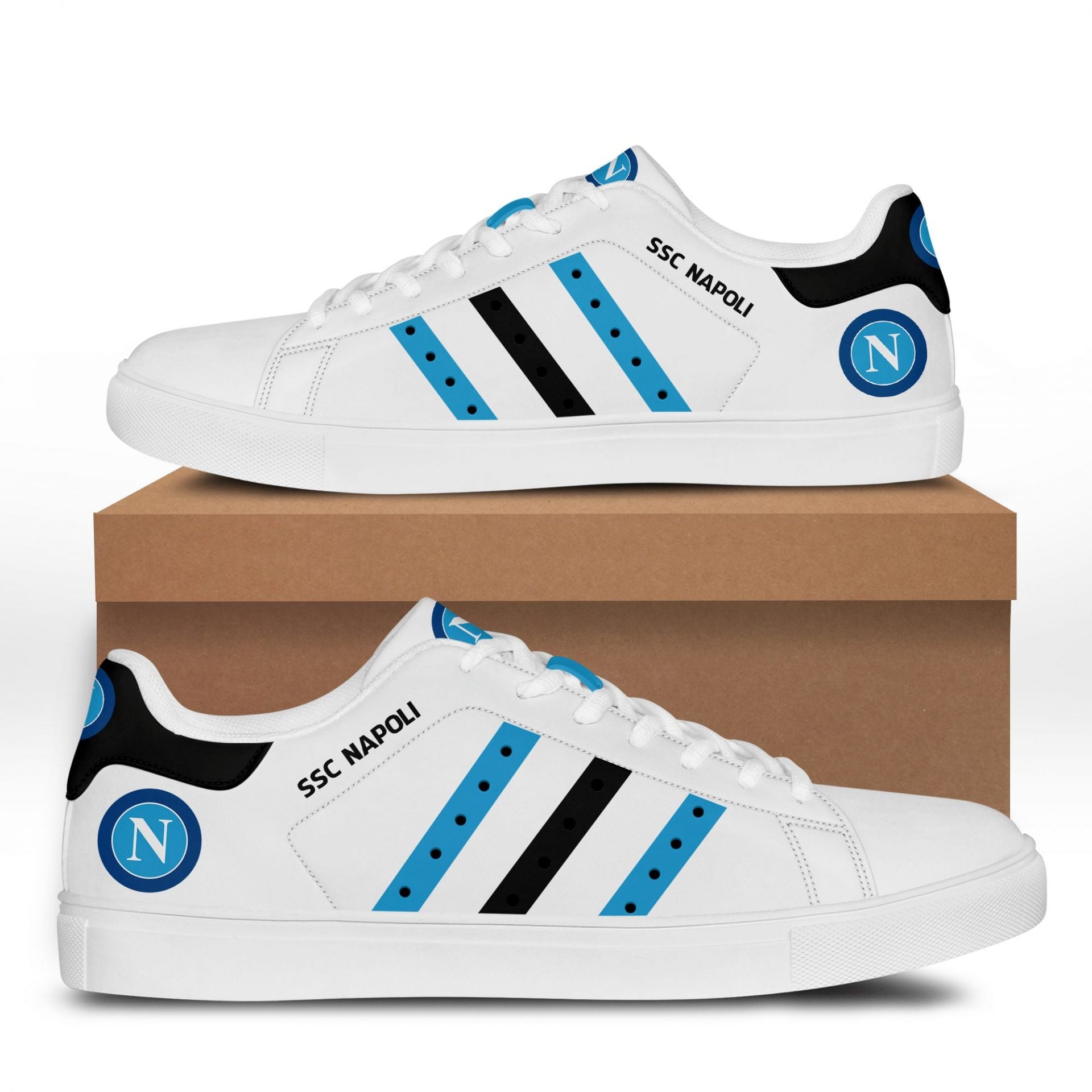 Ideafootwear SSC Napoli Skate Stan Shoes Sneakes For Men And Women