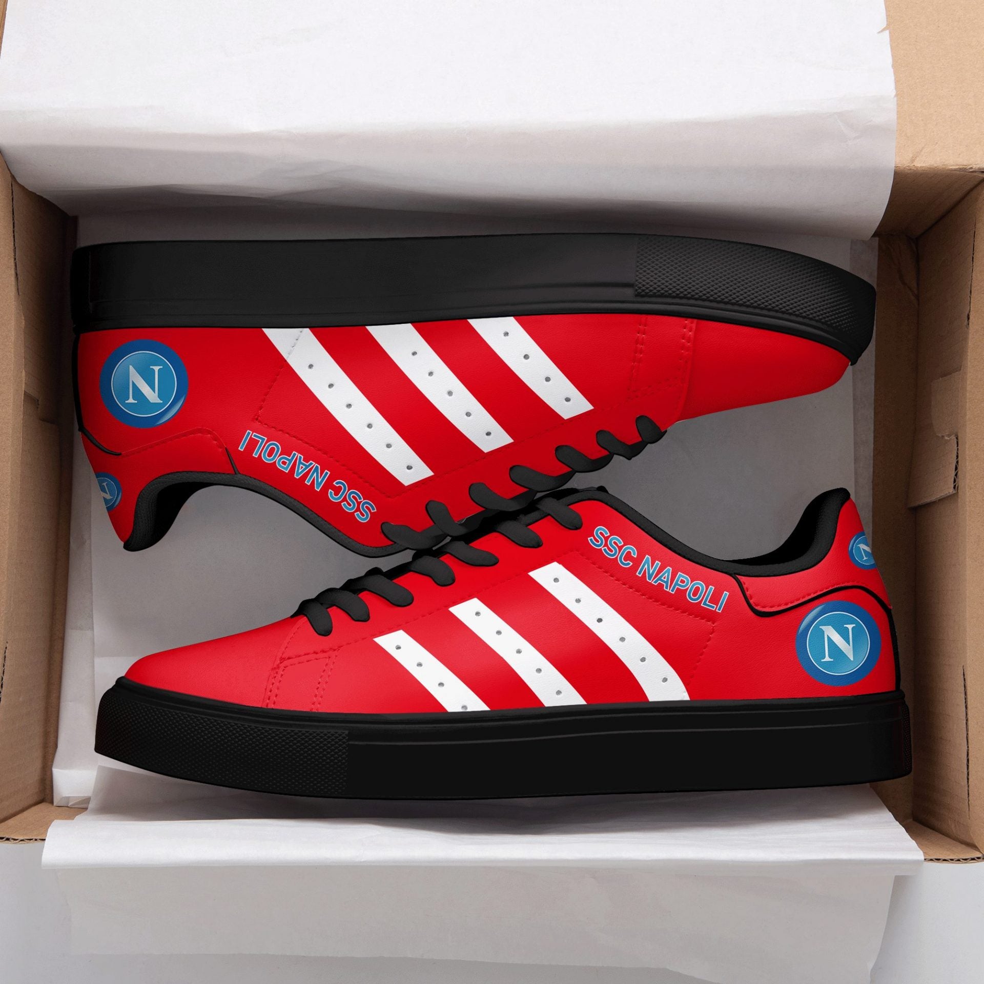 Ideafootwear SSC Napoli Skate Stan Shoes Sneakes For Men And Women
