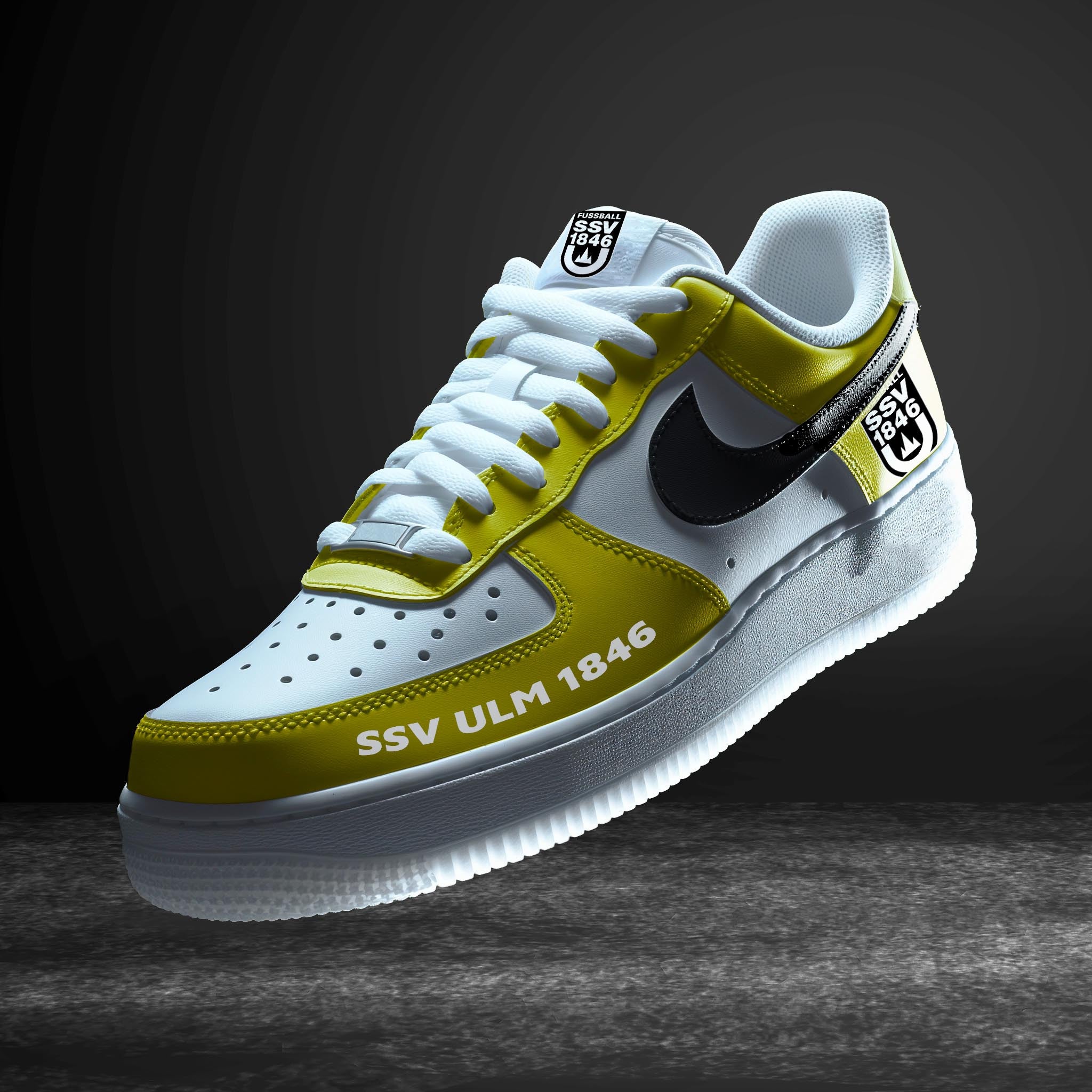 Ideafootwear SSV Ulm Bundesliga Air Low-Top Sneakers Shoes For Men And Women