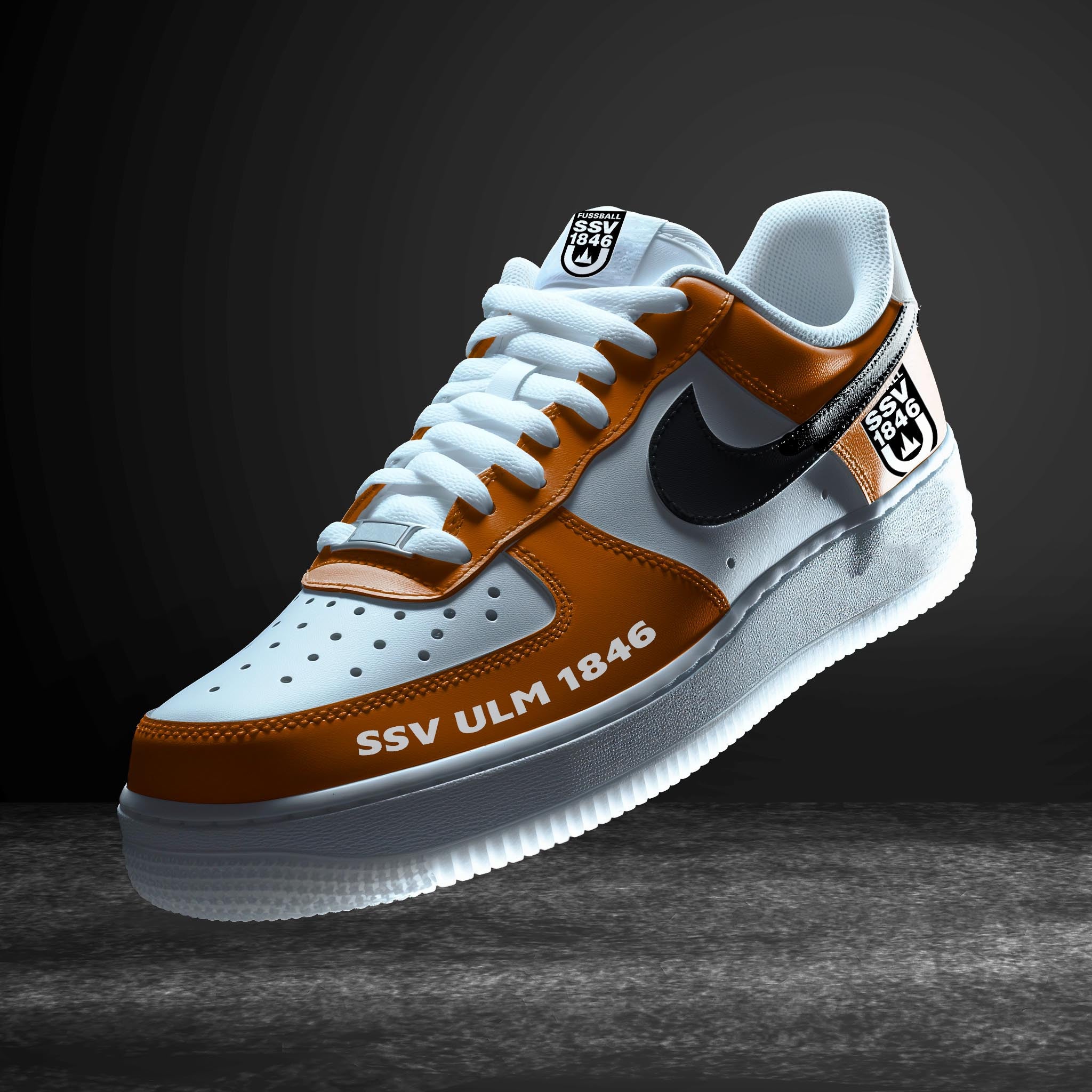 Ideafootwear SSV Ulm Bundesliga Air Low-Top Sneakers Shoes For Men And Women