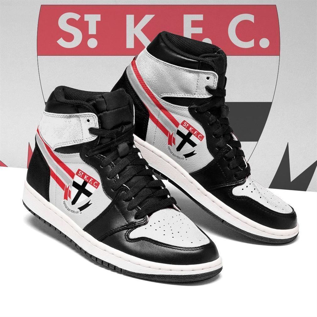 Ideafootwear St Kilda Saints AFL AJ1 High Sneakers Shoes For Men And Women