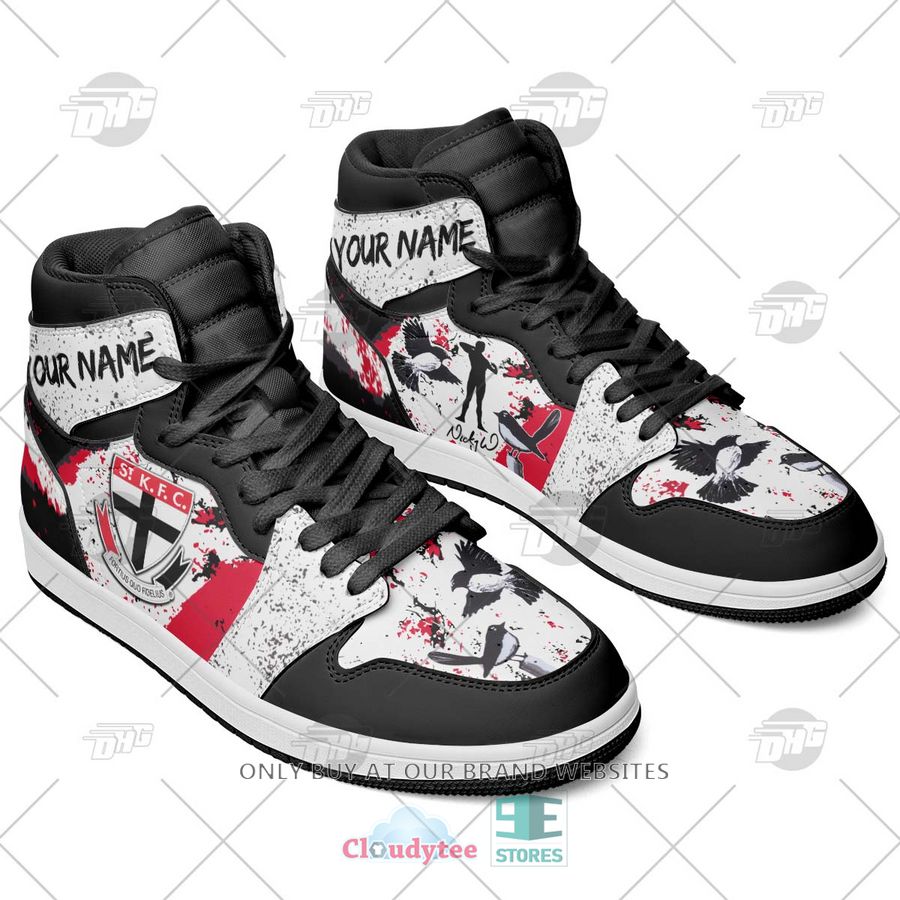 Ideafootwear St Kilda Saints AFL AJ1 High Sneakers Shoes For Men And Women