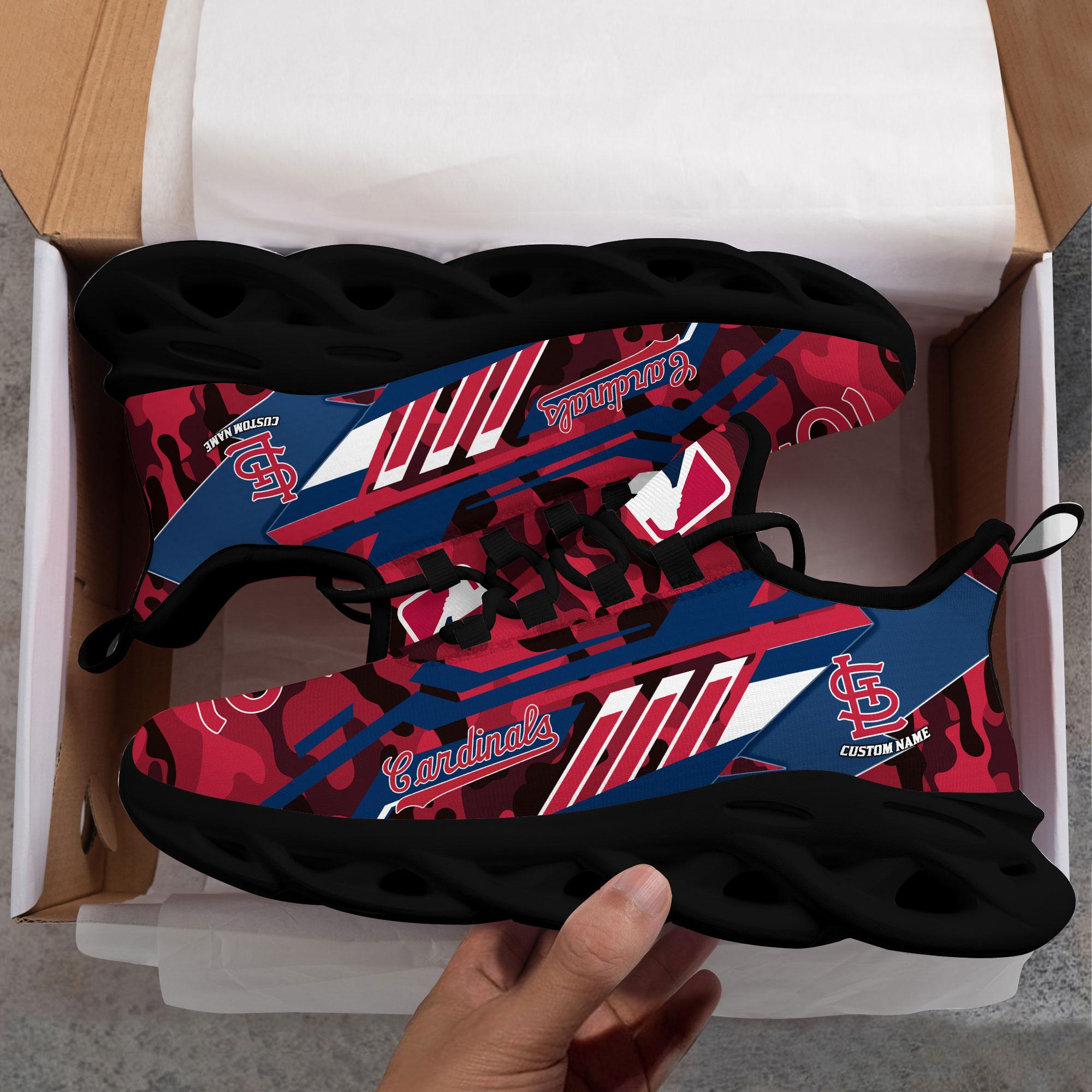 Ideafootwear St Louis Cardinals Max Soul Shoes Sneakers For Men And Women