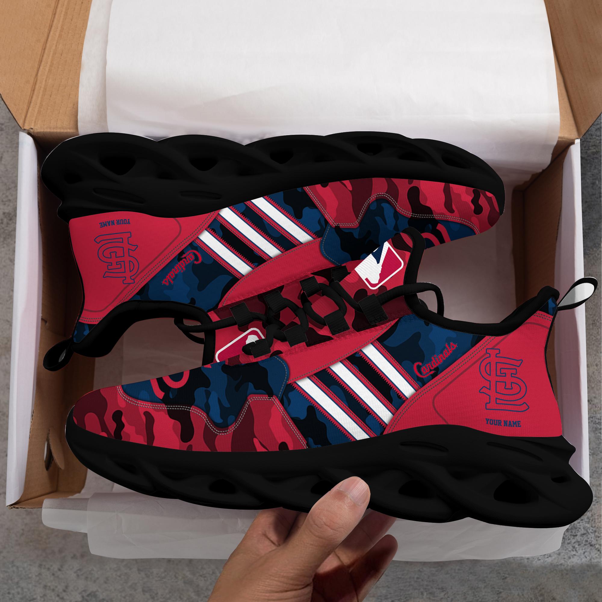 Ideafootwear St Louis Cardinals Max Soul Shoes Sneakers For Men And Women