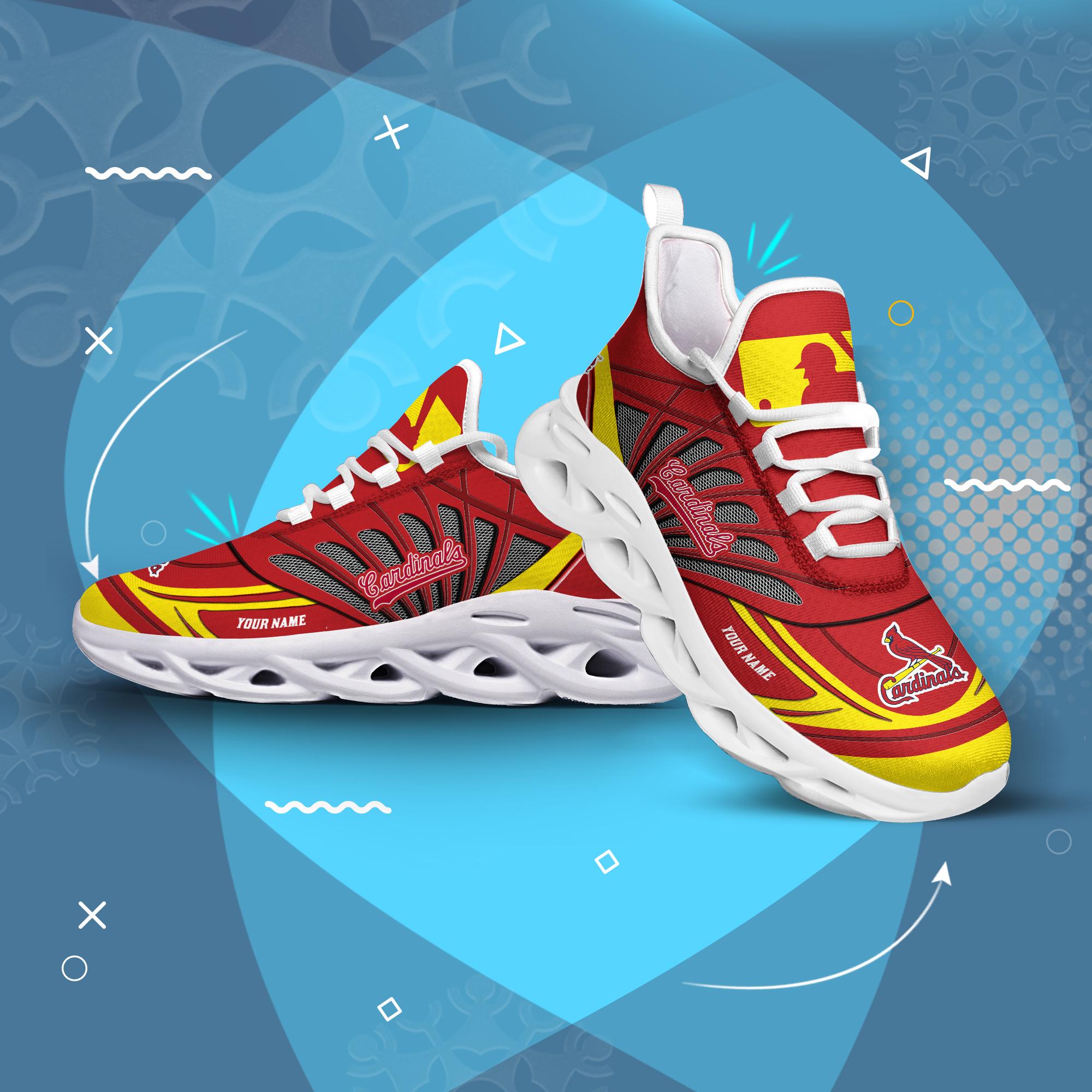 Ideafootwear St Louis Cardinals Max Soul Shoes Sneakers For Men And Women