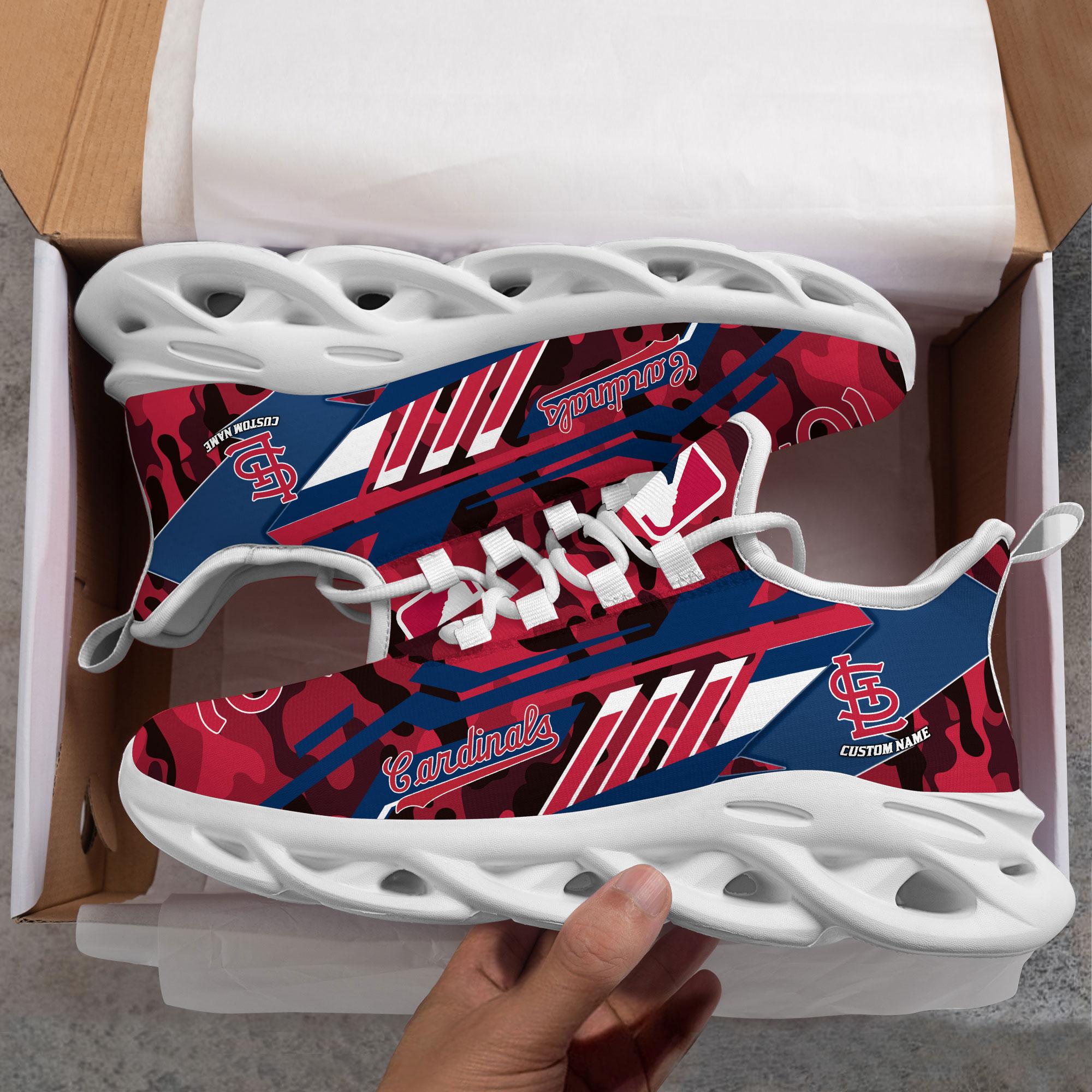 Ideafootwear St Louis Cardinals Max Soul Shoes Sneakers For Men And Women