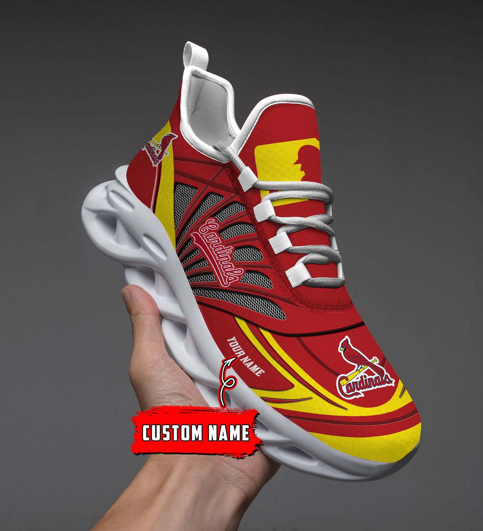 Ideafootwear St Louis Cardinals Max Soul Shoes Sneakers For Men And Women