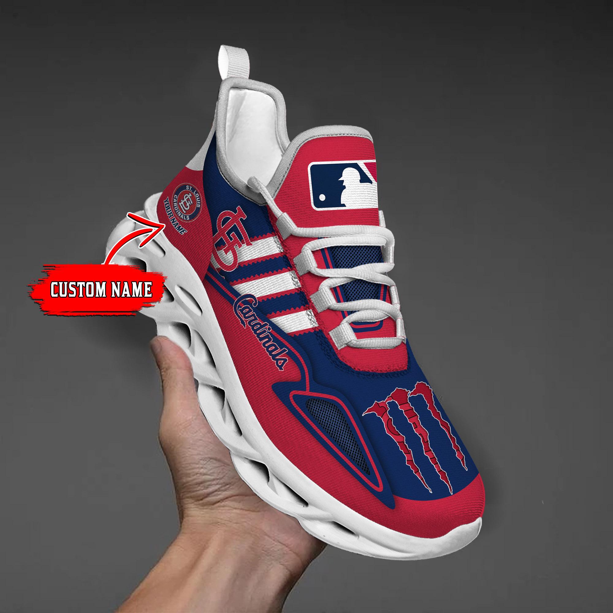 Ideafootwear St Louis Cardinals Max Soul Shoes Sneakers For Men And Women