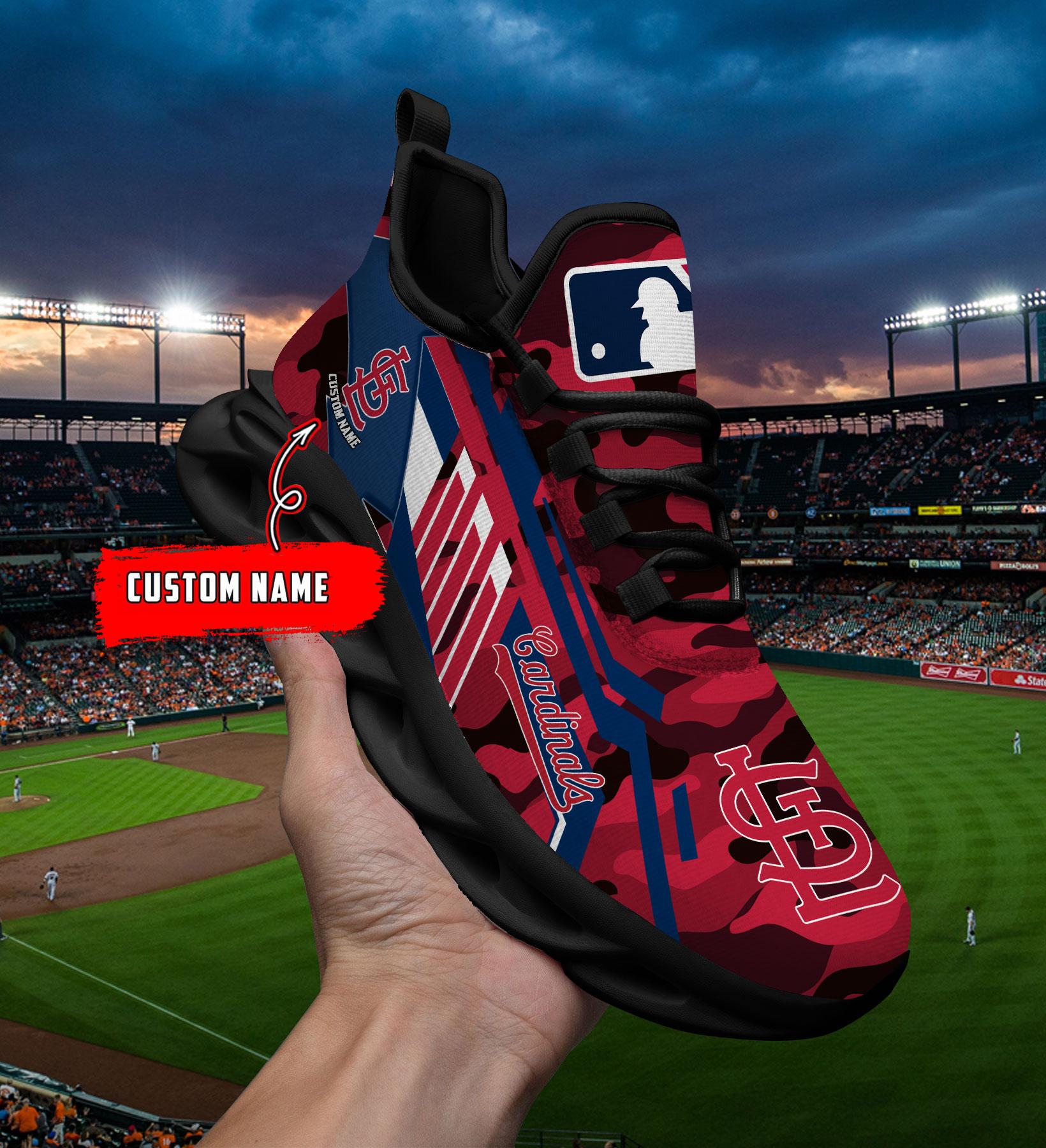 Ideafootwear St Louis Cardinals Max Soul Shoes Sneakers For Men And Women