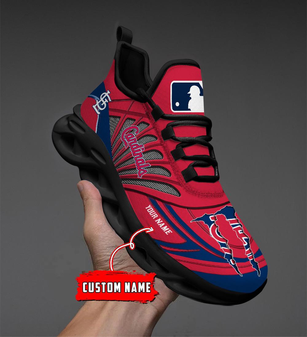 Ideafootwear St Louis Cardinals Max Soul Shoes Sneakers For Men And Women
