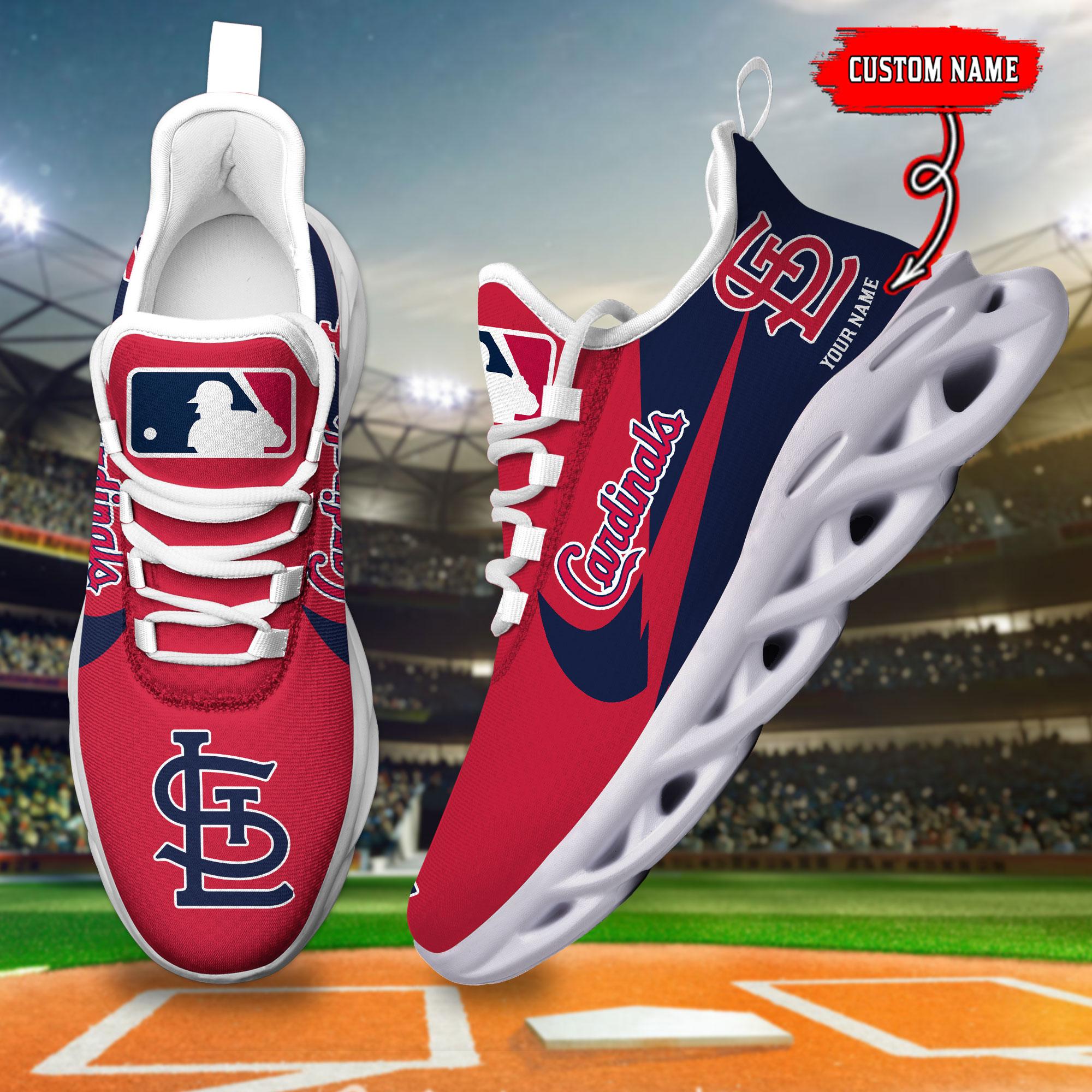 Ideafootwear St Louis Cardinals Max Soul Shoes Sneakers For Men And Women