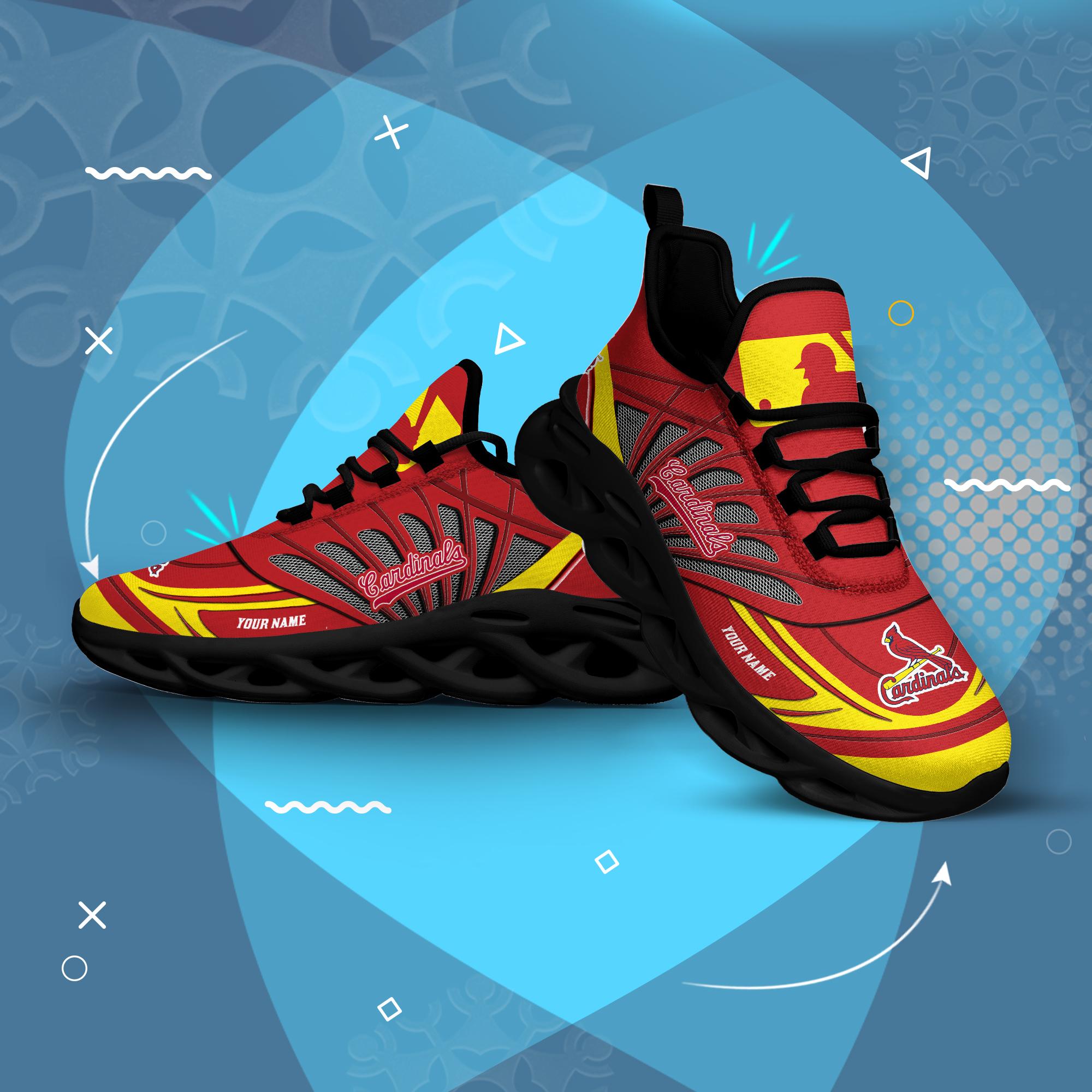 Ideafootwear St Louis Cardinals Max Soul Shoes Sneakers For Men And Women