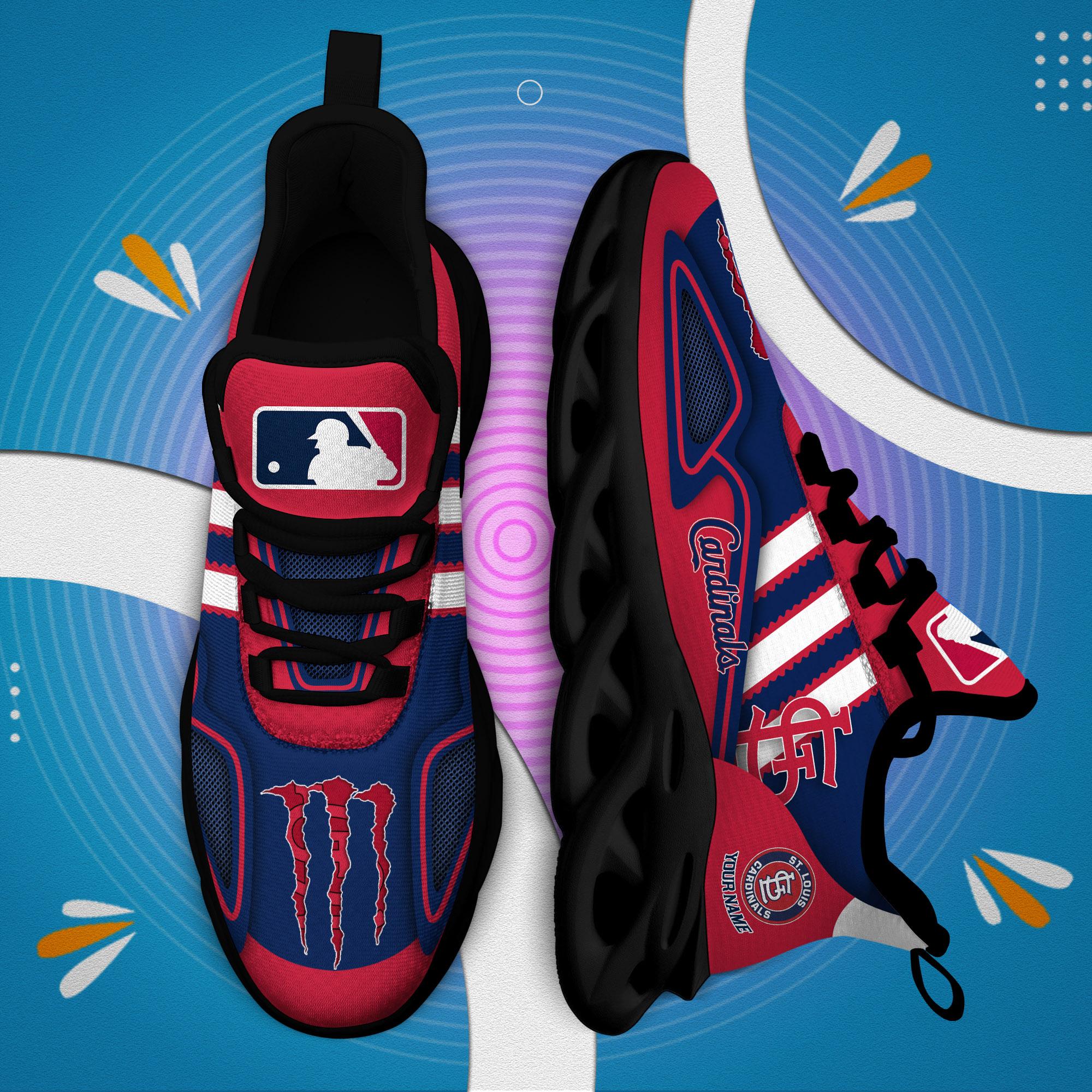 Ideafootwear St Louis Cardinals Max Soul Shoes Sneakers For Men And Women