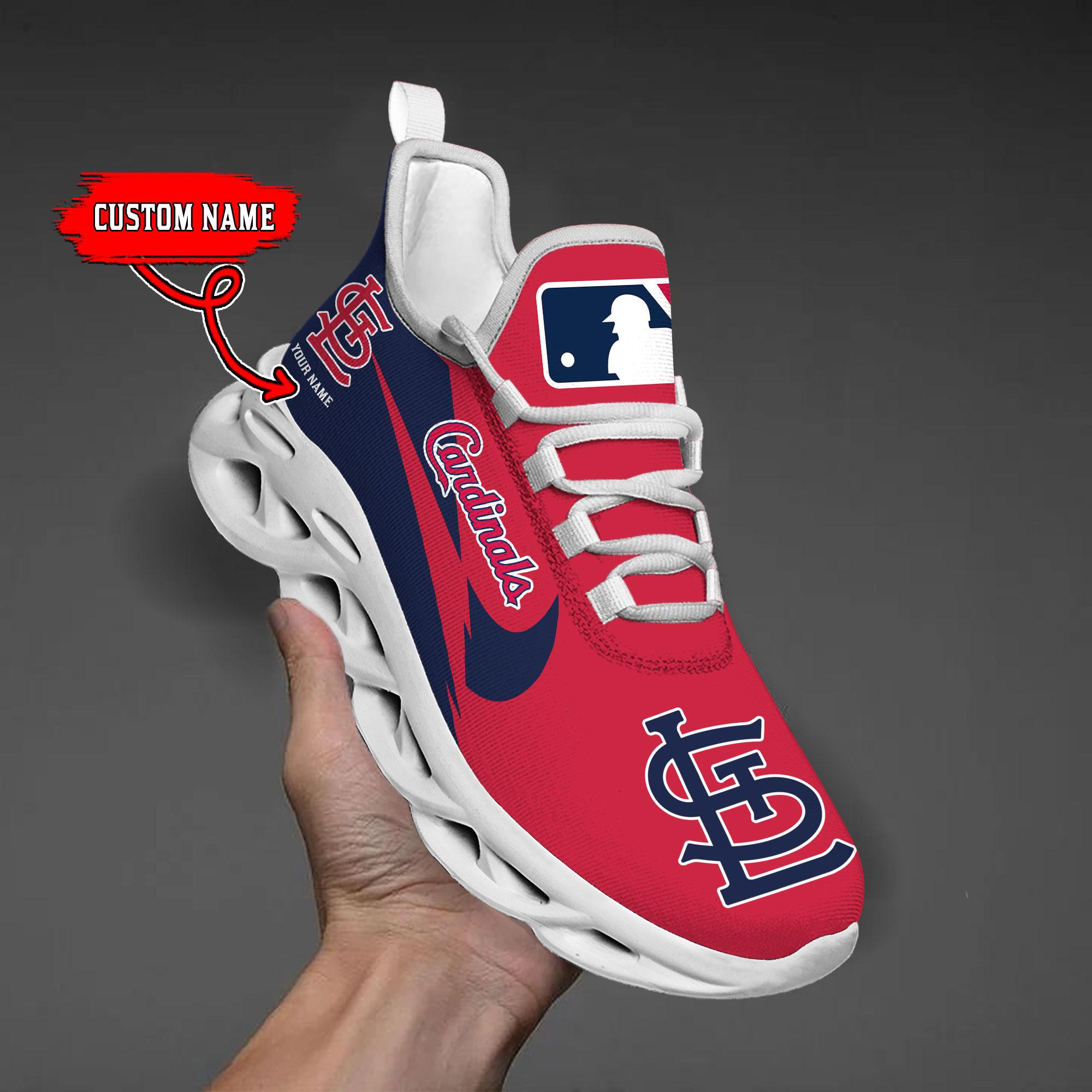 Ideafootwear St Louis Cardinals Max Soul Shoes Sneakers For Men And Women
