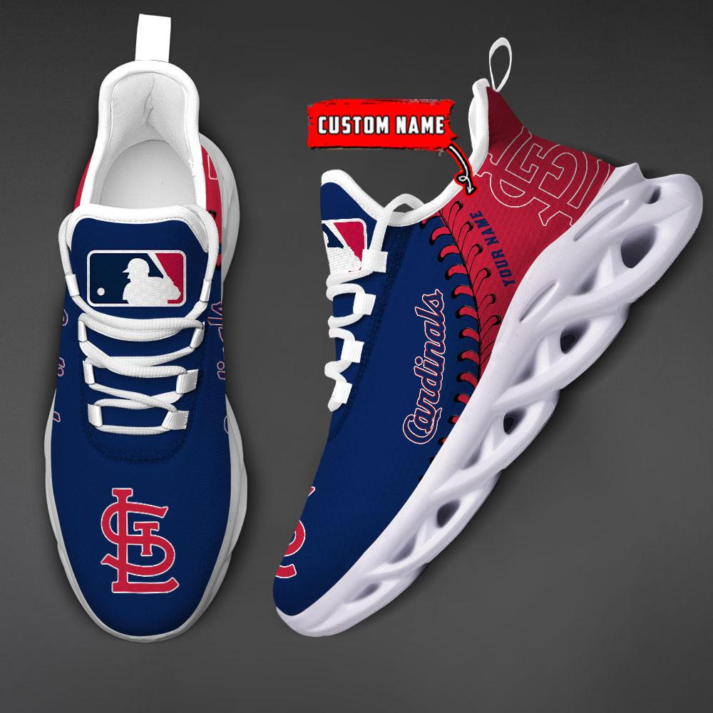 Ideafootwear St Louis Cardinals Max Soul Shoes Sneakers For Men And Women