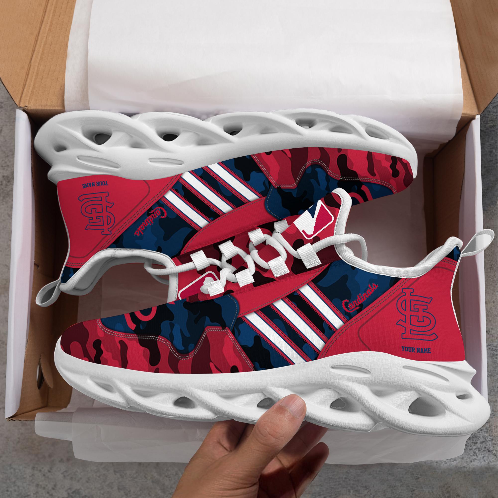 Ideafootwear St Louis Cardinals Max Soul Shoes Sneakers For Men And Women