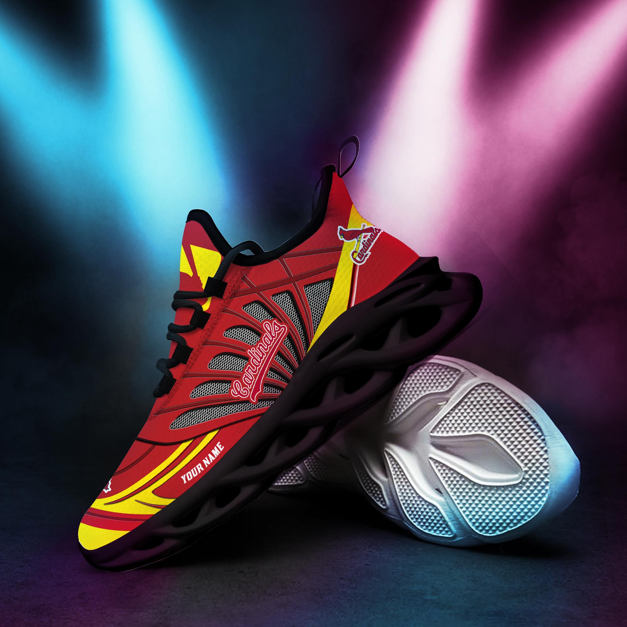 Ideafootwear St Louis Cardinals Max Soul Shoes Sneakers For Men And Women