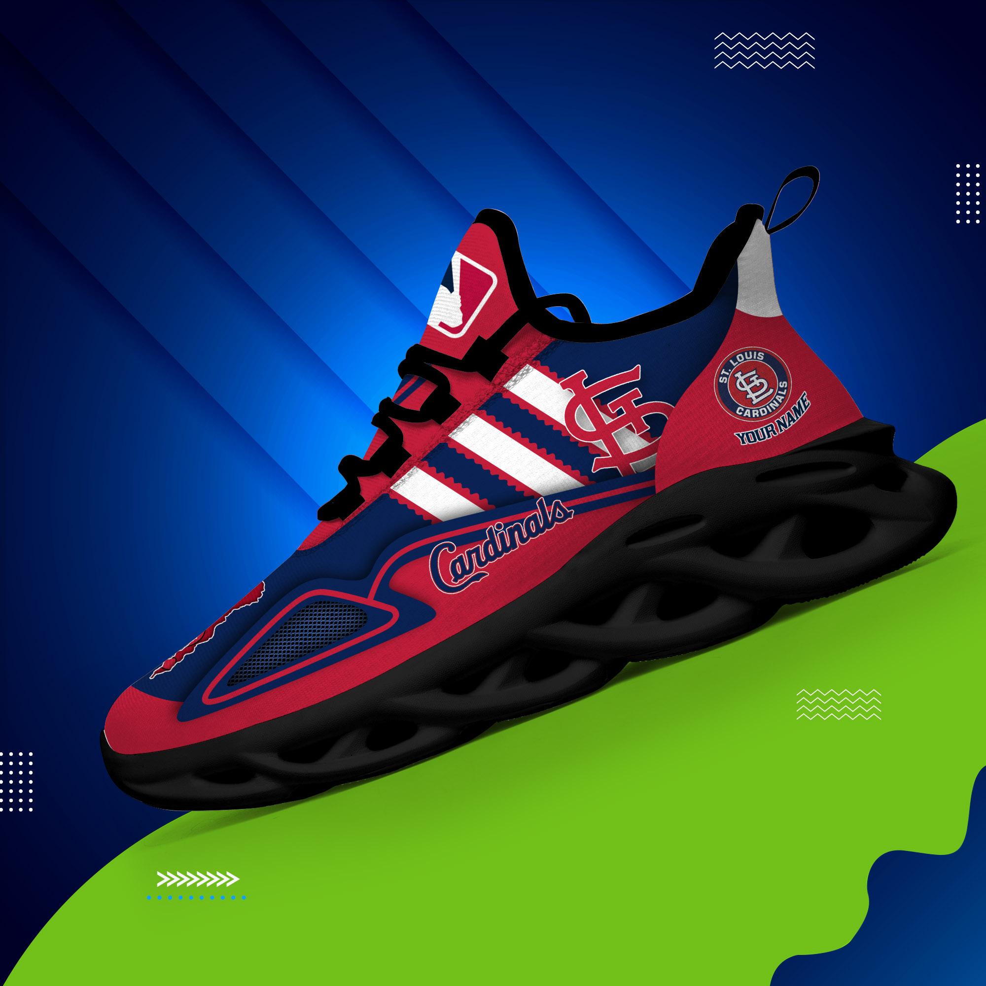 Ideafootwear St Louis Cardinals Max Soul Shoes Sneakers For Men And Women