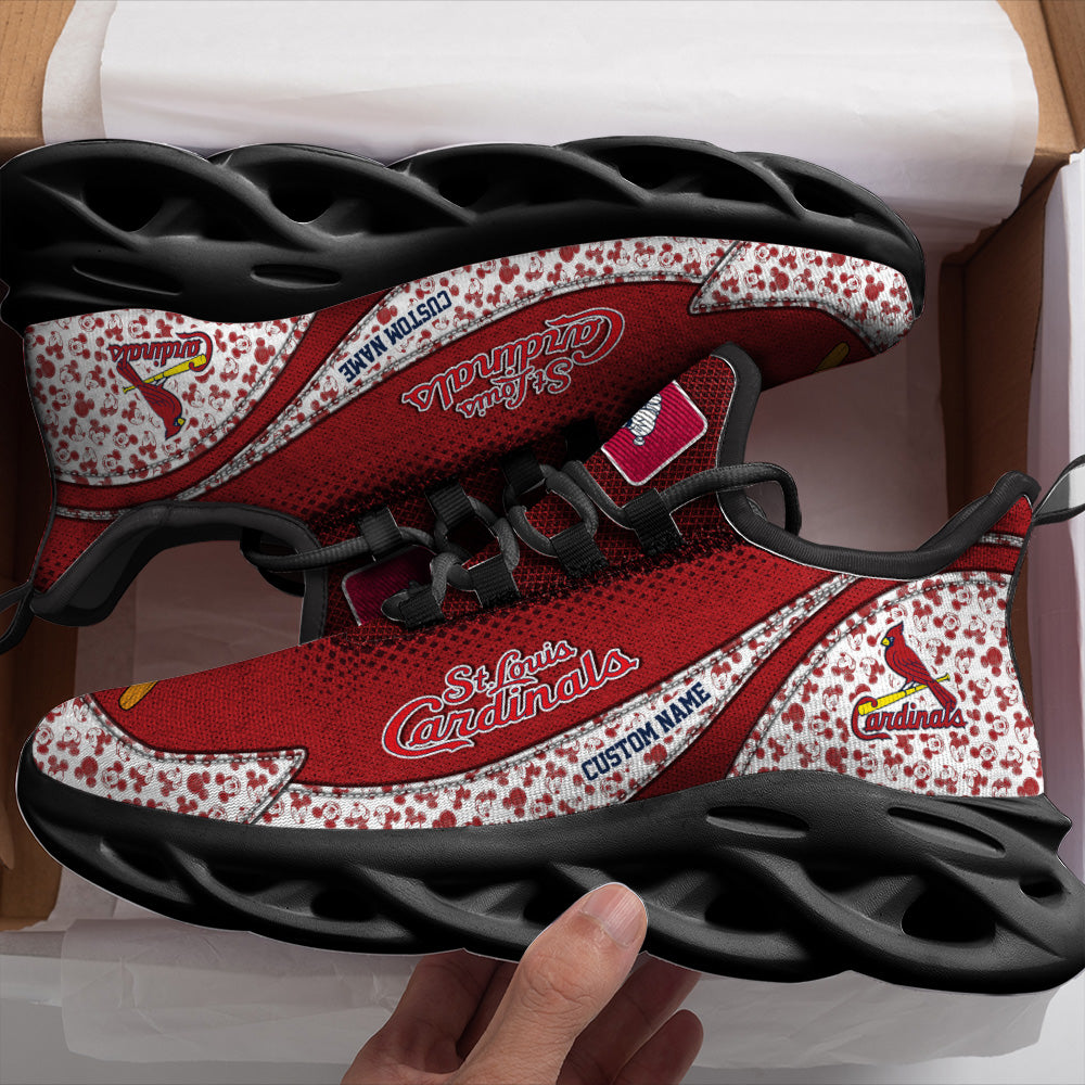 Ideafootwear St Louis Cardinals MLB Max Soul Shoes Sneakers For Men And Women