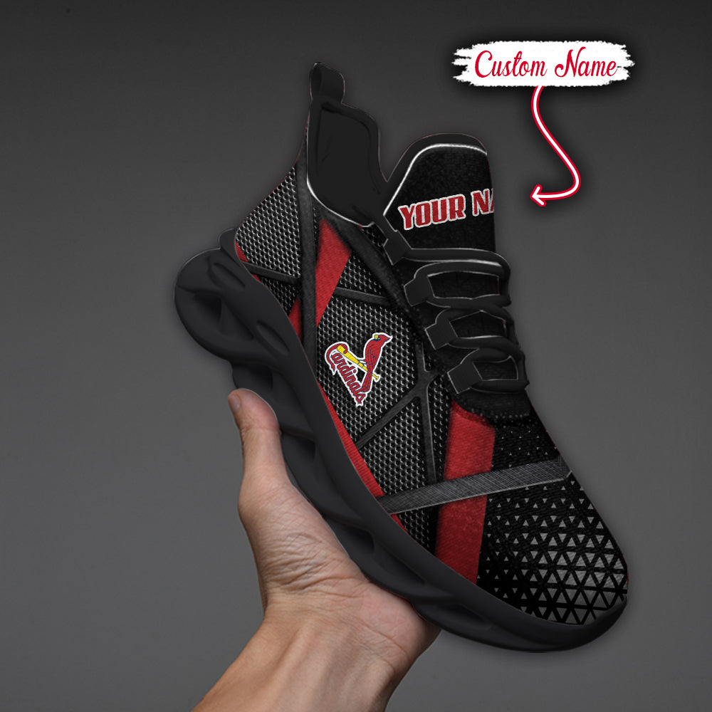 Ideafootwear St Louis Cardinals MLB Max Soul Shoes Sneakers For Men And Women