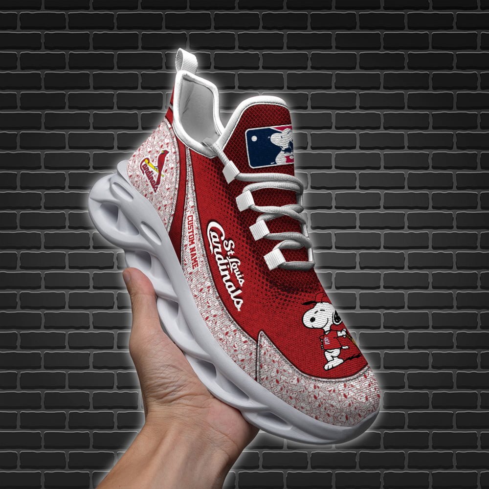 Ideafootwear St Louis Cardinals MLB Max Soul Shoes Sneakers For Men And Women