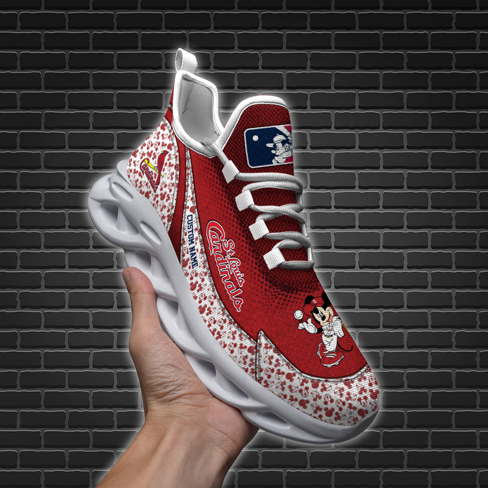 Ideafootwear St Louis Cardinals MLB Max Soul Shoes Sneakers For Men And Women