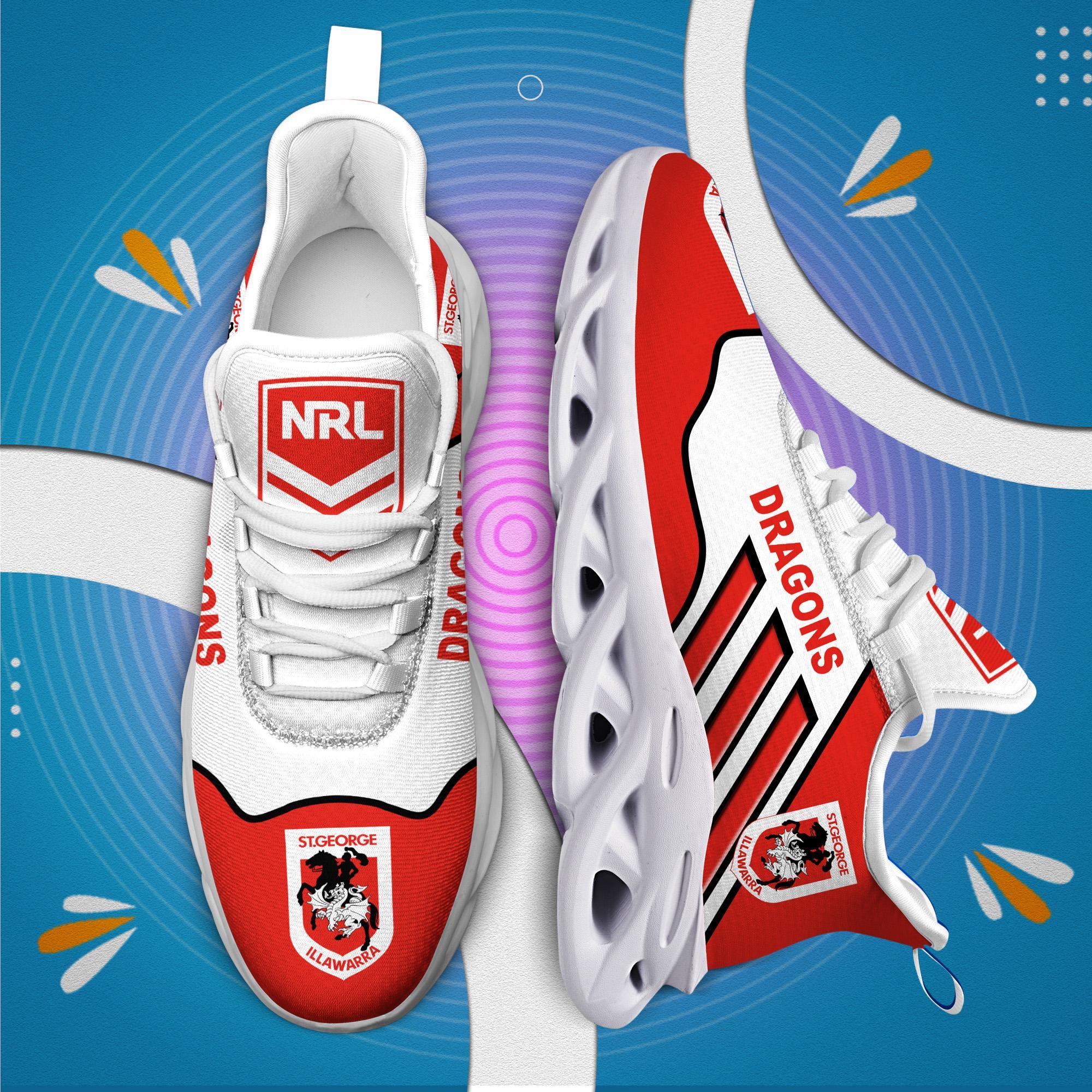 Ideafootwear St. George Illawarra Dragons Max Soul Shoes Sneakers For Men And Women