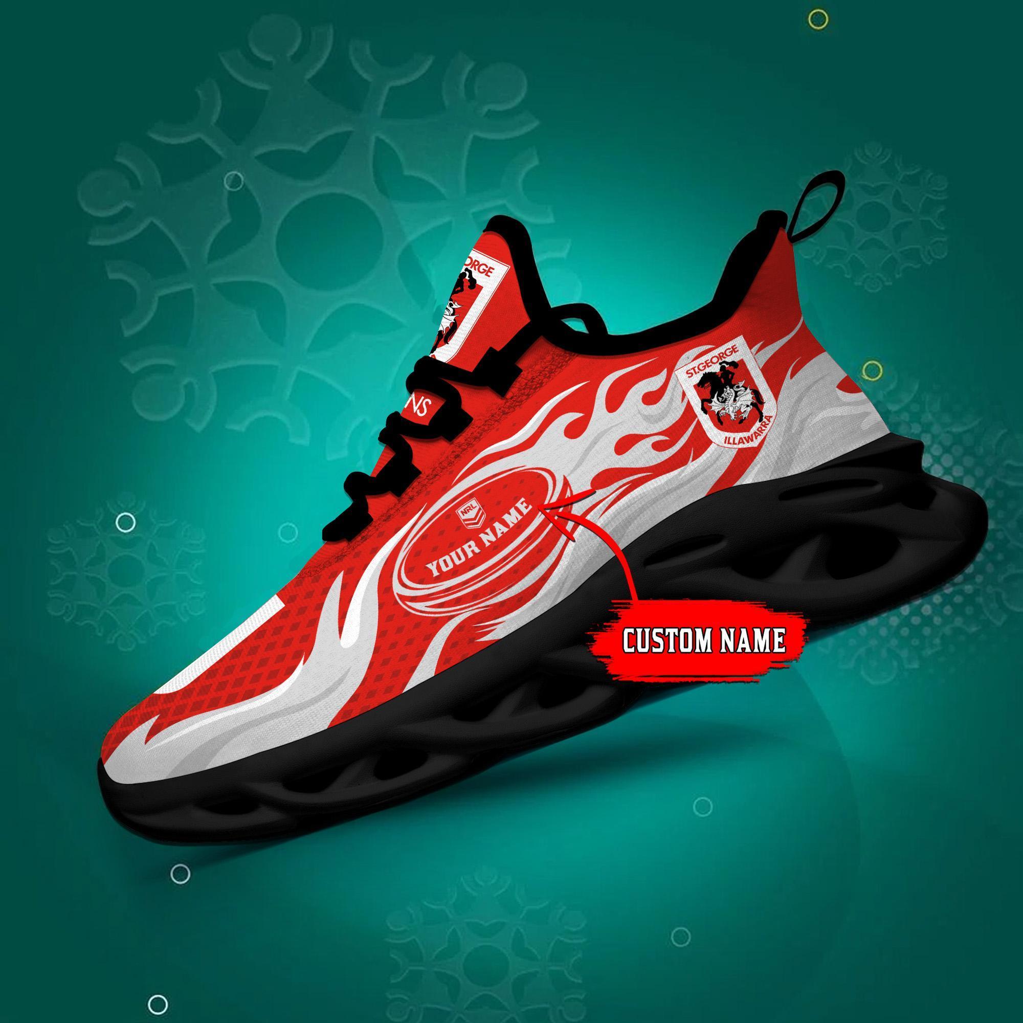 Ideafootwear St. George Illawarra Dragons Max Soul Shoes Sneakers For Men And Women