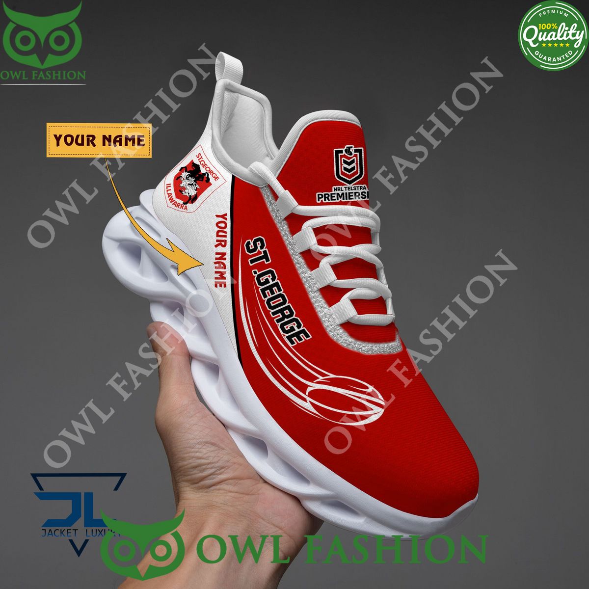 Ideafootwear St. George Illawarra Dragons Max Soul Shoes Sneakers For Men And Women