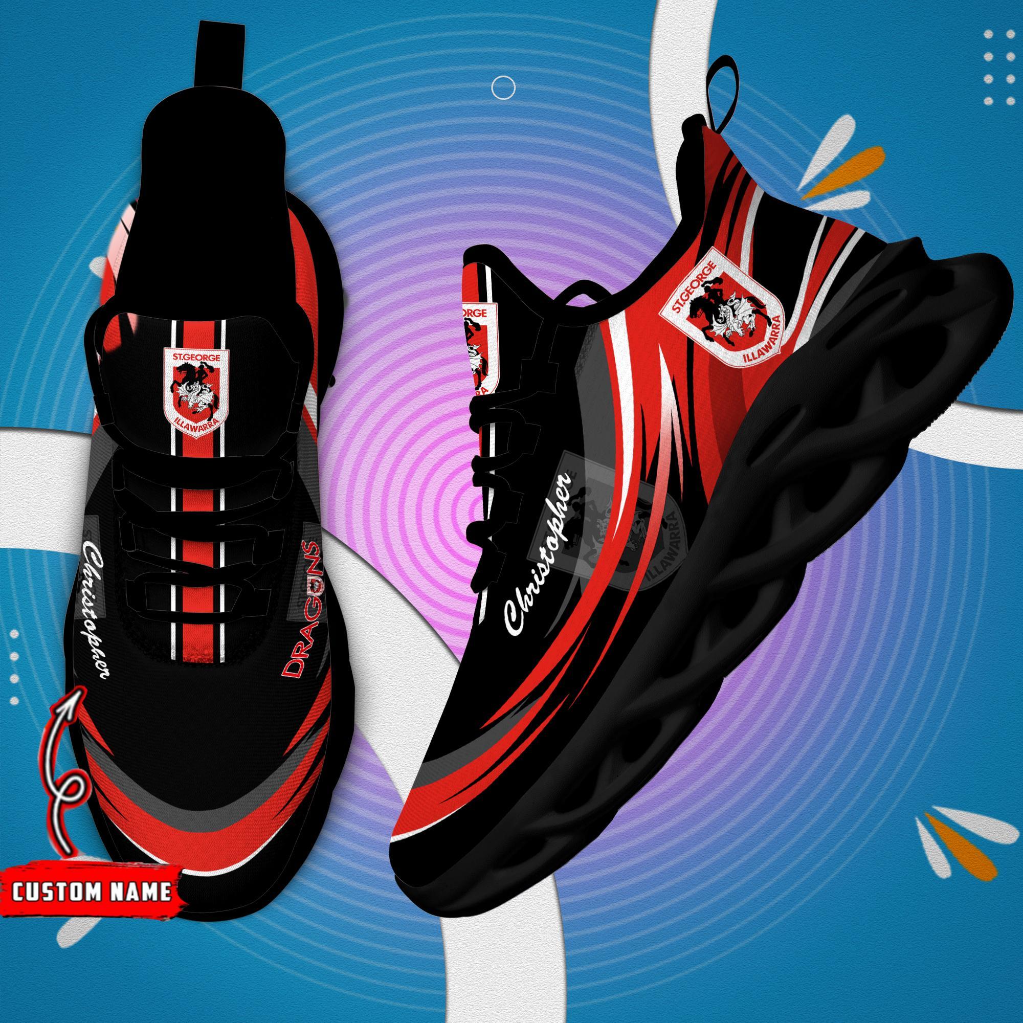 Ideafootwear St. George Illawarra Dragons Max Soul Shoes Sneakers For Men And Women