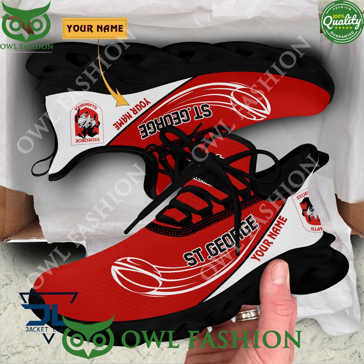 Ideafootwear St. George Illawarra Dragons Max Soul Shoes Sneakers For Men And Women