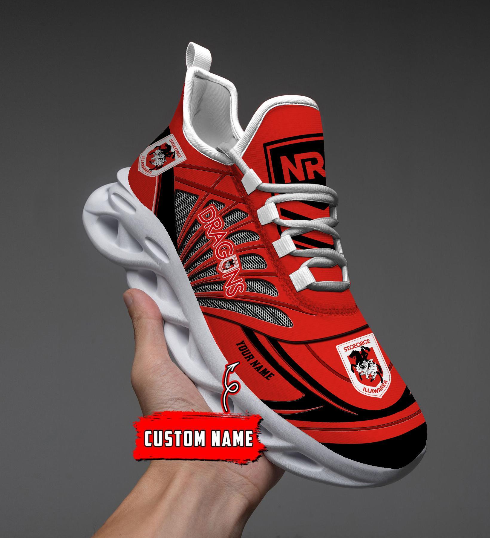 Ideafootwear St. George Illawarra Dragons Max Soul Shoes Sneakers For Men And Women