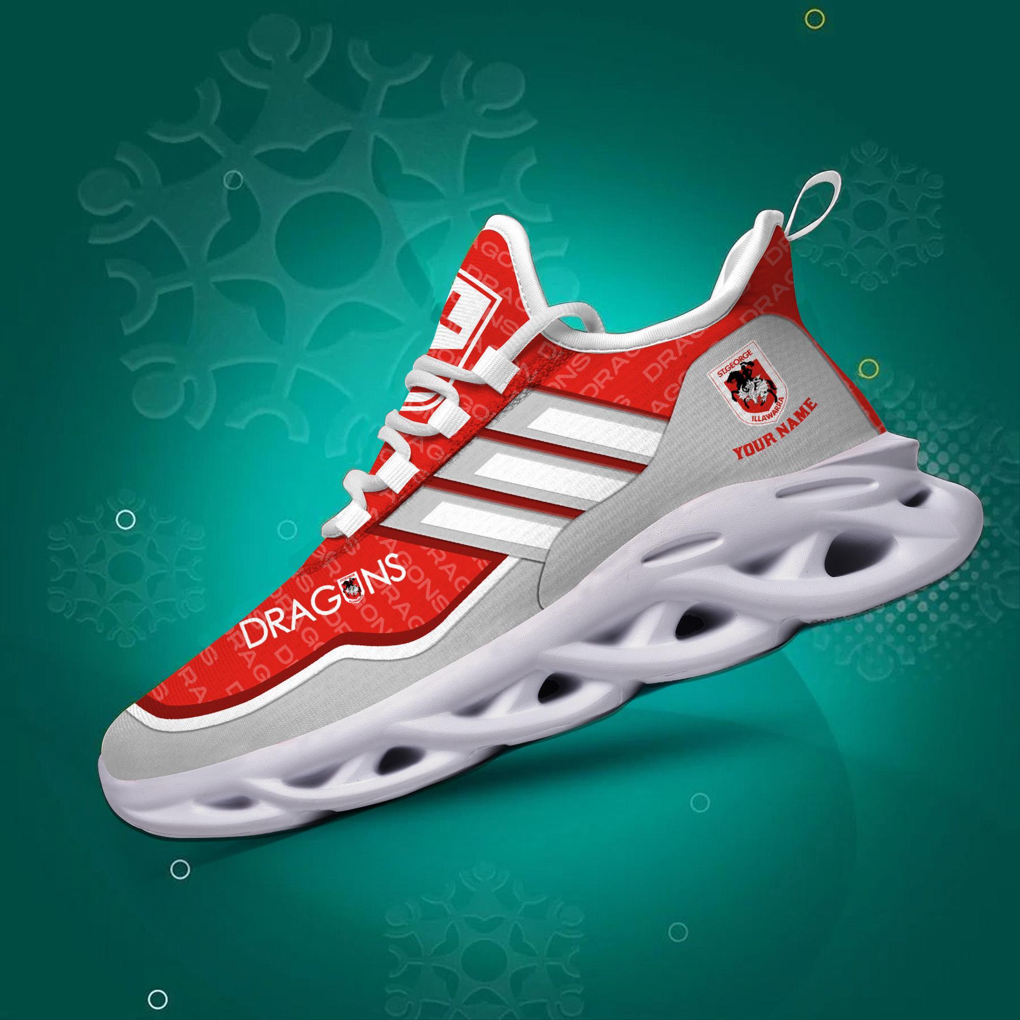 Ideafootwear St. George Illawarra Dragons Max Soul Shoes Sneakers For Men And Women
