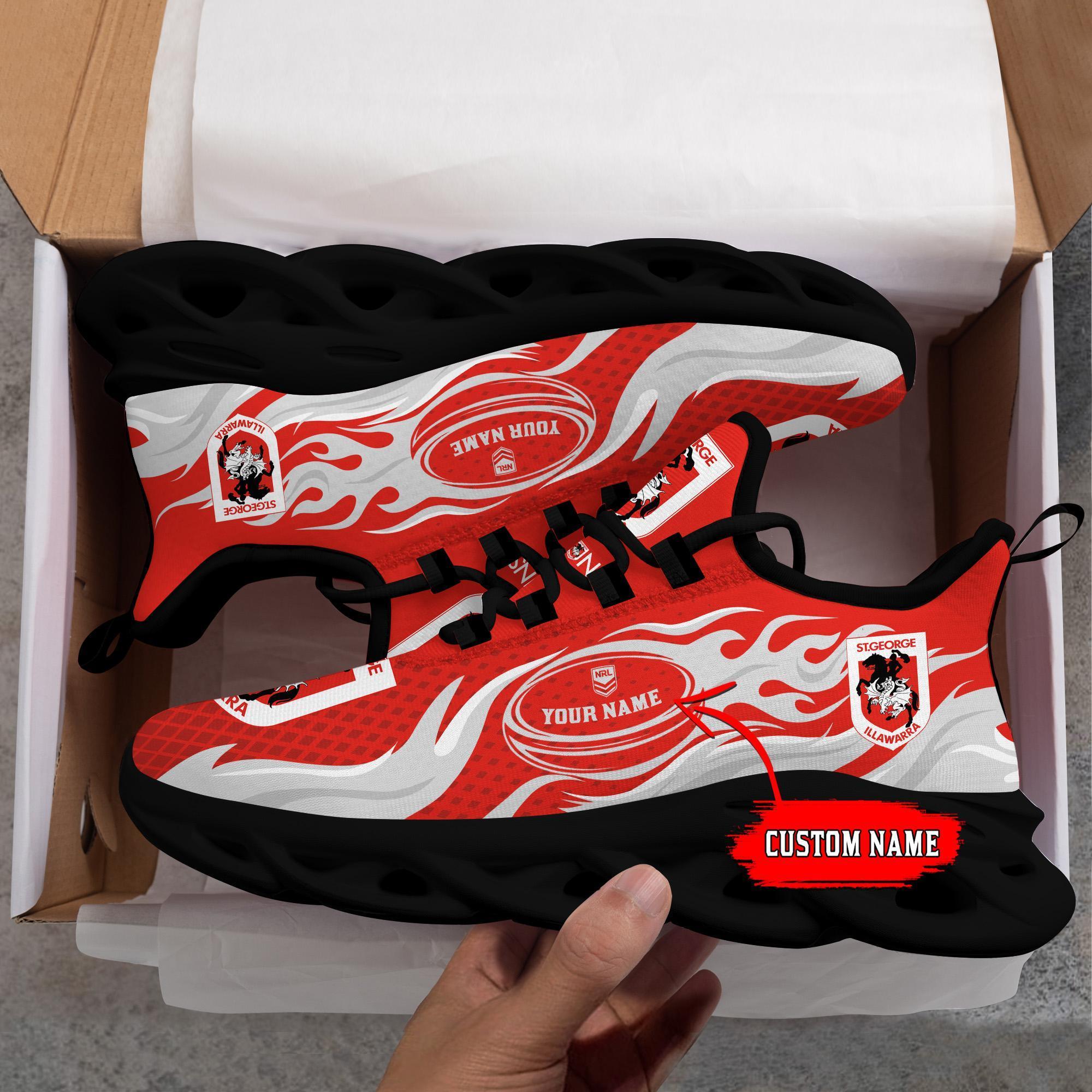 Ideafootwear St. George Illawarra Dragons Max Soul Shoes Sneakers For Men And Women