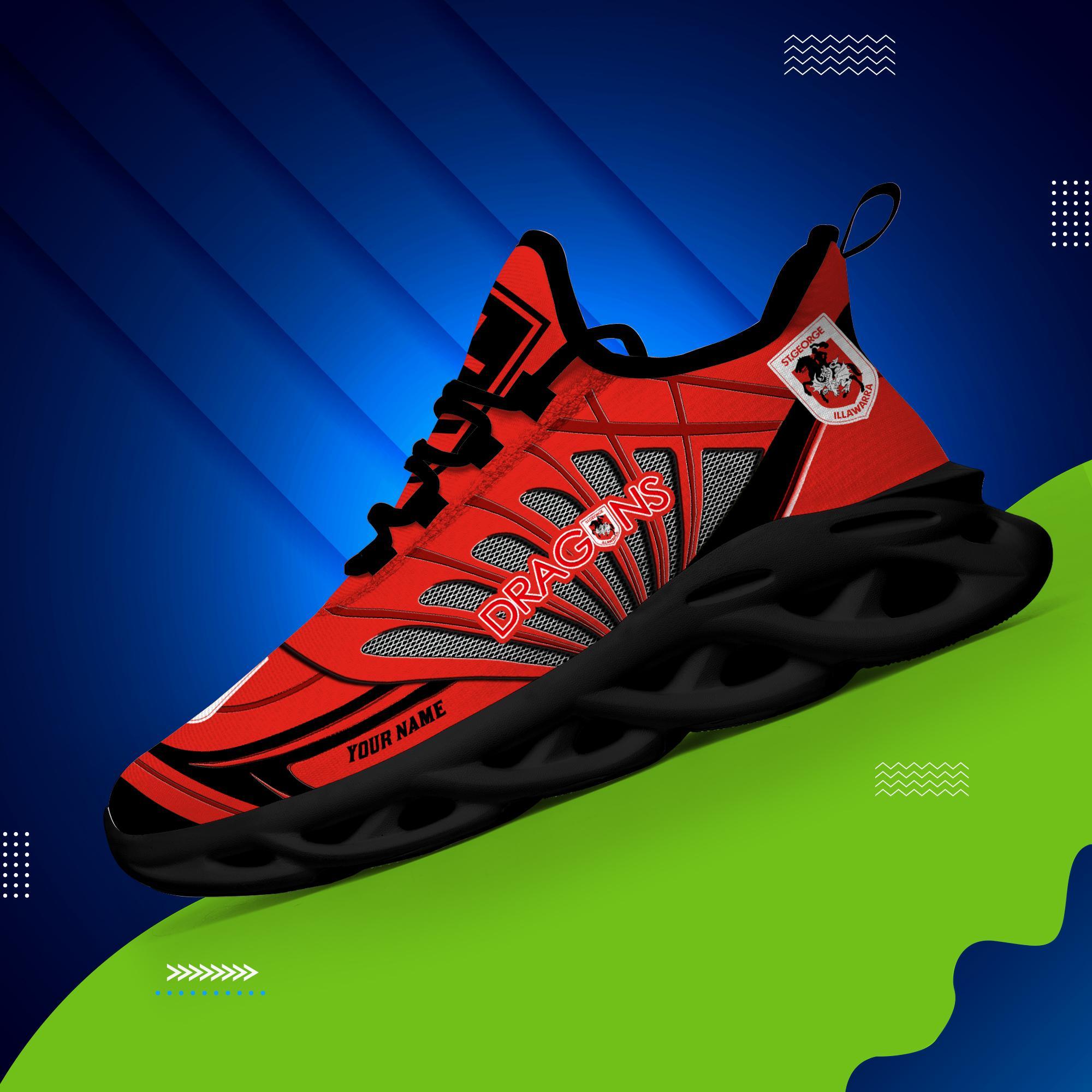 Ideafootwear St. George Illawarra Dragons Max Soul Shoes Sneakers For Men And Women