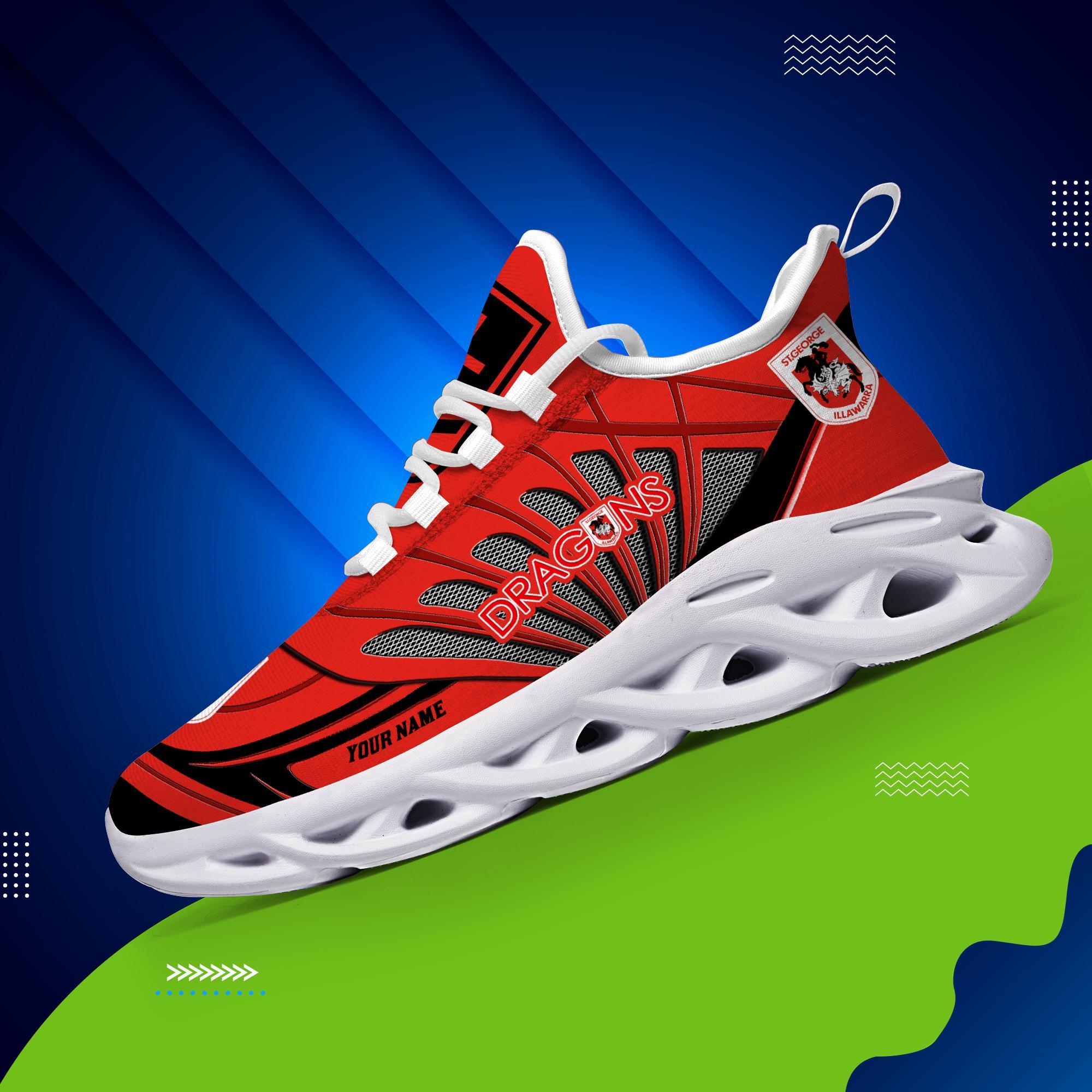 Ideafootwear St. George Illawarra Dragons Max Soul Shoes Sneakers For Men And Women