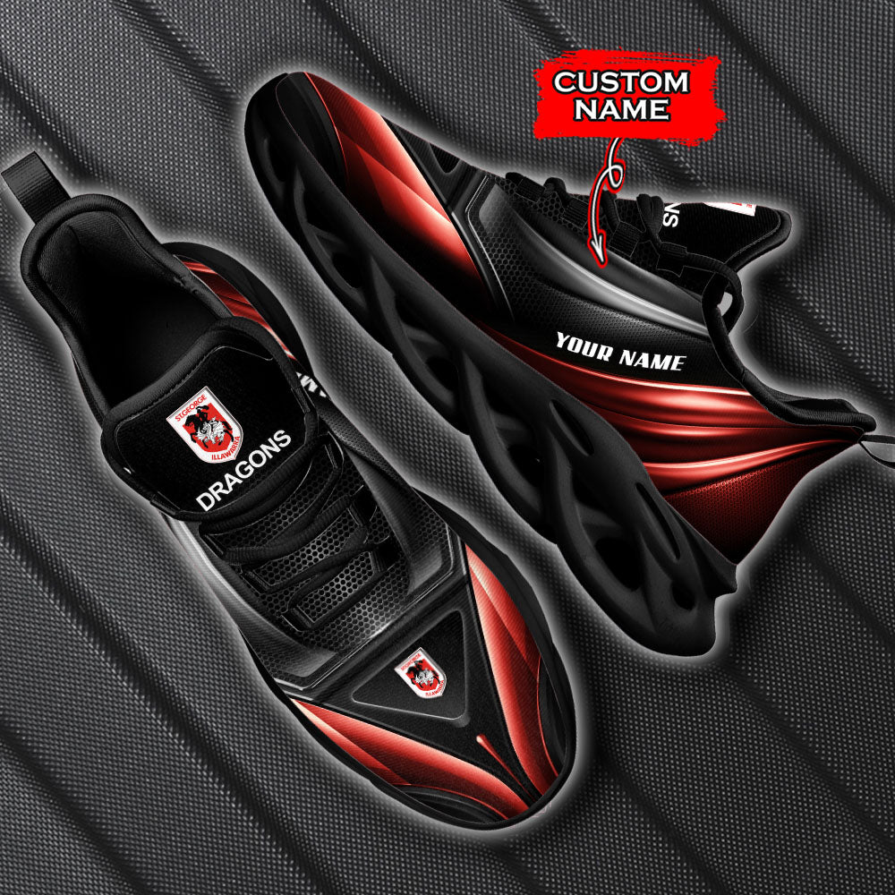 Ideafootwear St. George Illawarra Dragons NRL Max Soul Shoes Sneakers For Men And Women