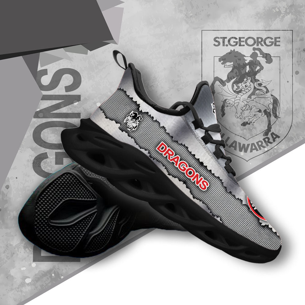 Ideafootwear St. George Illawarra Dragons NRL Max Soul Shoes Sneakers For Men And Women
