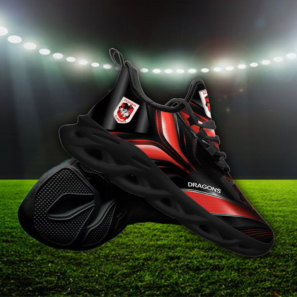 Ideafootwear St. George Illawarra Dragons NRL Max Soul Shoes Sneakers For Men And Women